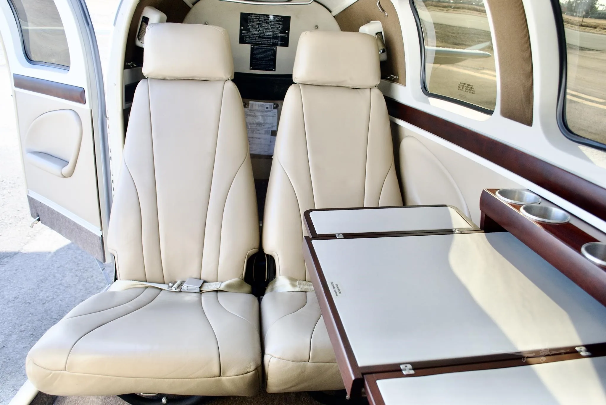 Cabin interior of a 2008 BEECHCRAFT G36 BONANZA.