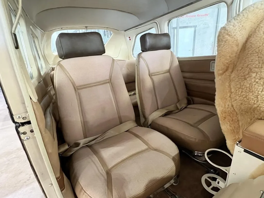 Cabin interior of a 1968 CESSNA 210.