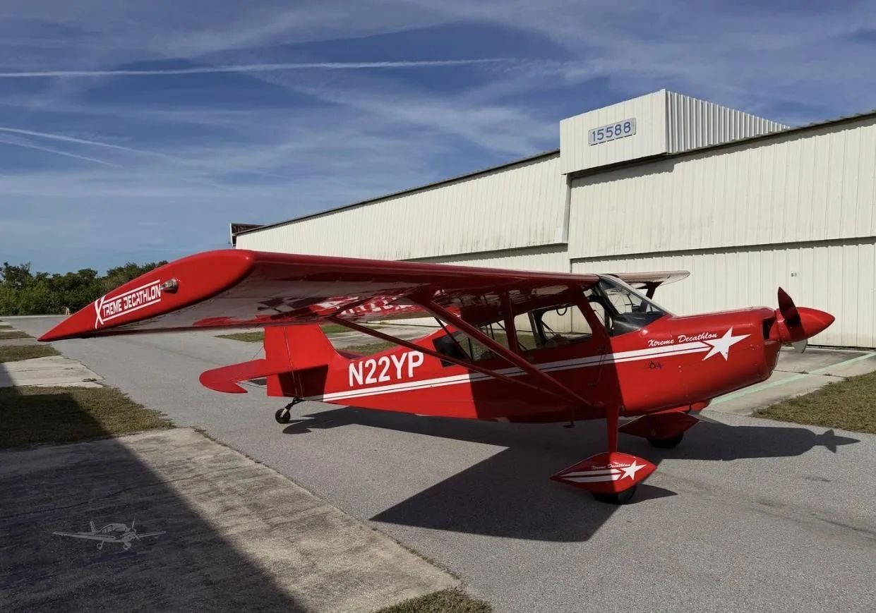 Exterior view of a 2013 AMERICAN CHAMPION 8-KCAB XTREME DECATHLON, N22YP.