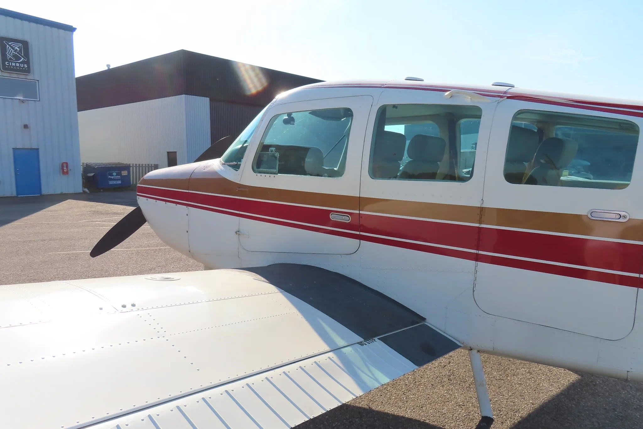 Exterior view of a 1980 BEECHCRAFT C24R SIERRA, C-GBTC.