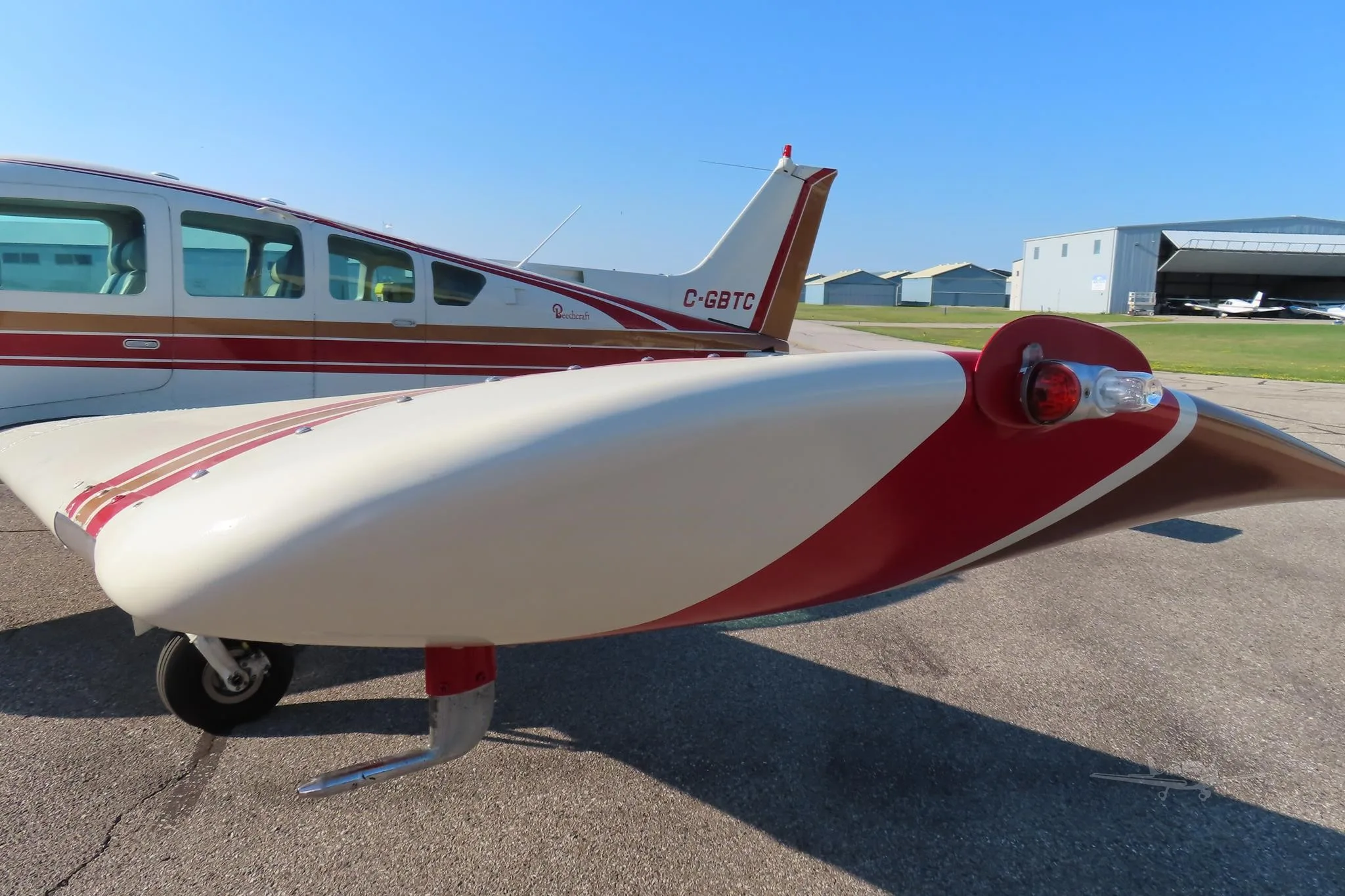 Exterior view of a 1980 BEECHCRAFT C24R SIERRA, C-GBTC.