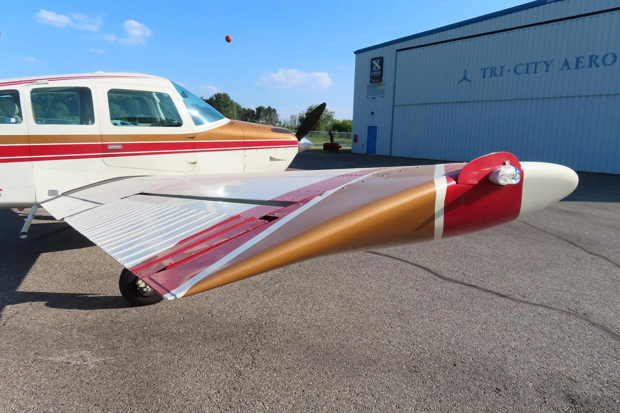 Exterior view of a 1980 BEECHCRAFT C24R SIERRA, C-GBTC.