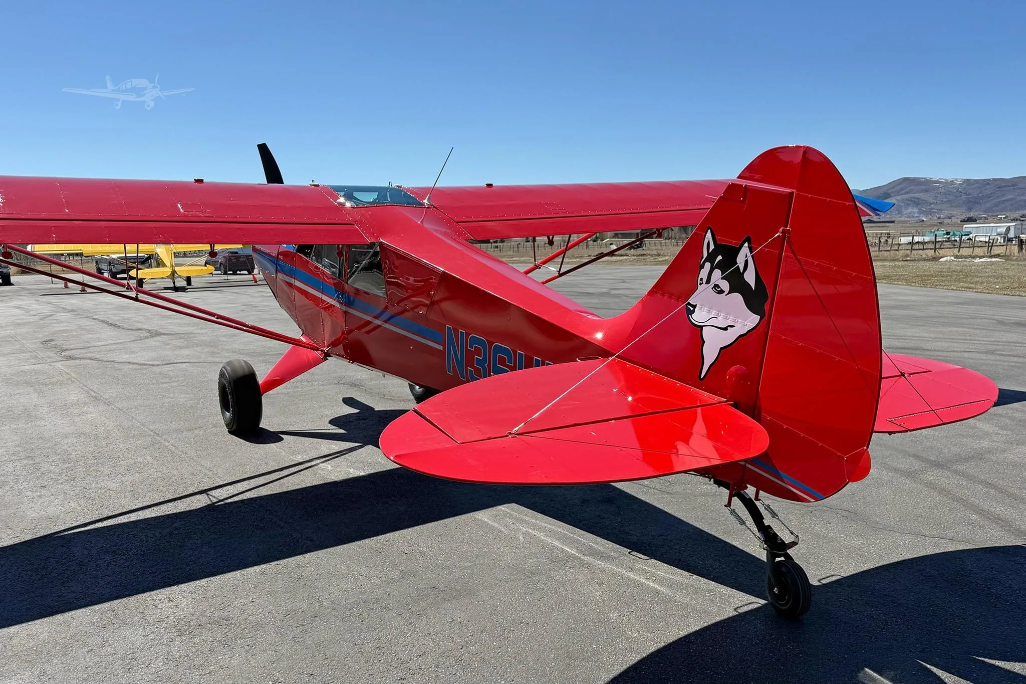 Exterior view of a 2026 AVIAT HUSKY A-1C-180, N36HU.