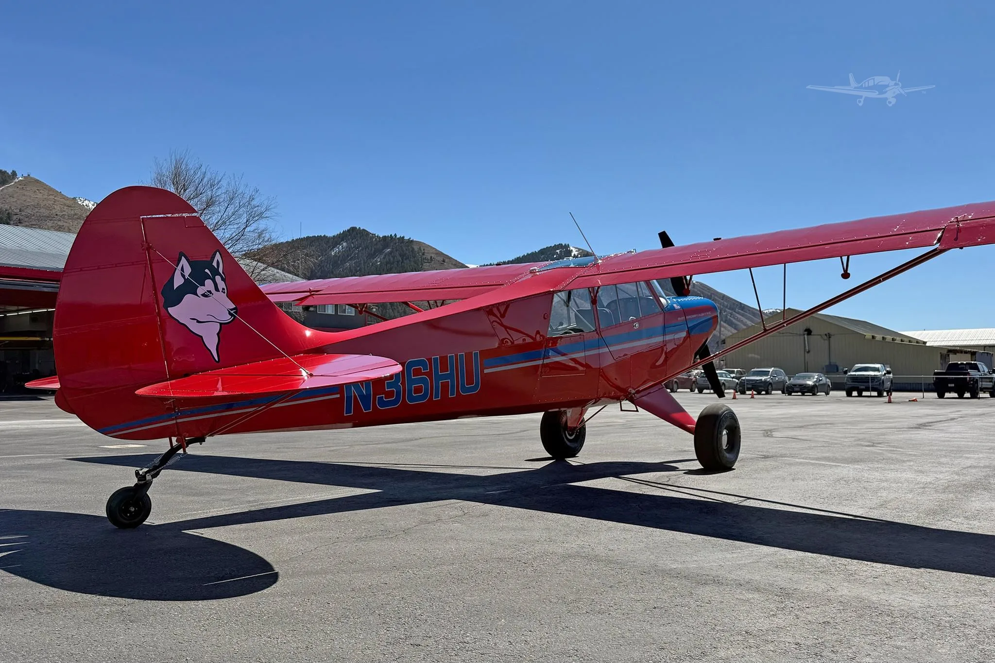 Exterior view of a 2026 AVIAT HUSKY A-1C-180, N36HU.