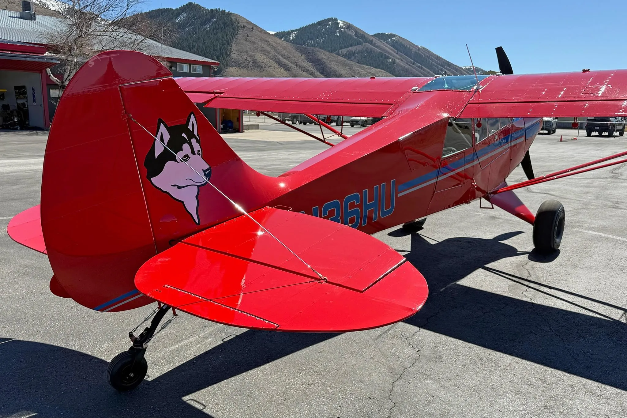 Exterior view of a 2026 AVIAT HUSKY A-1C-180, N36HU.