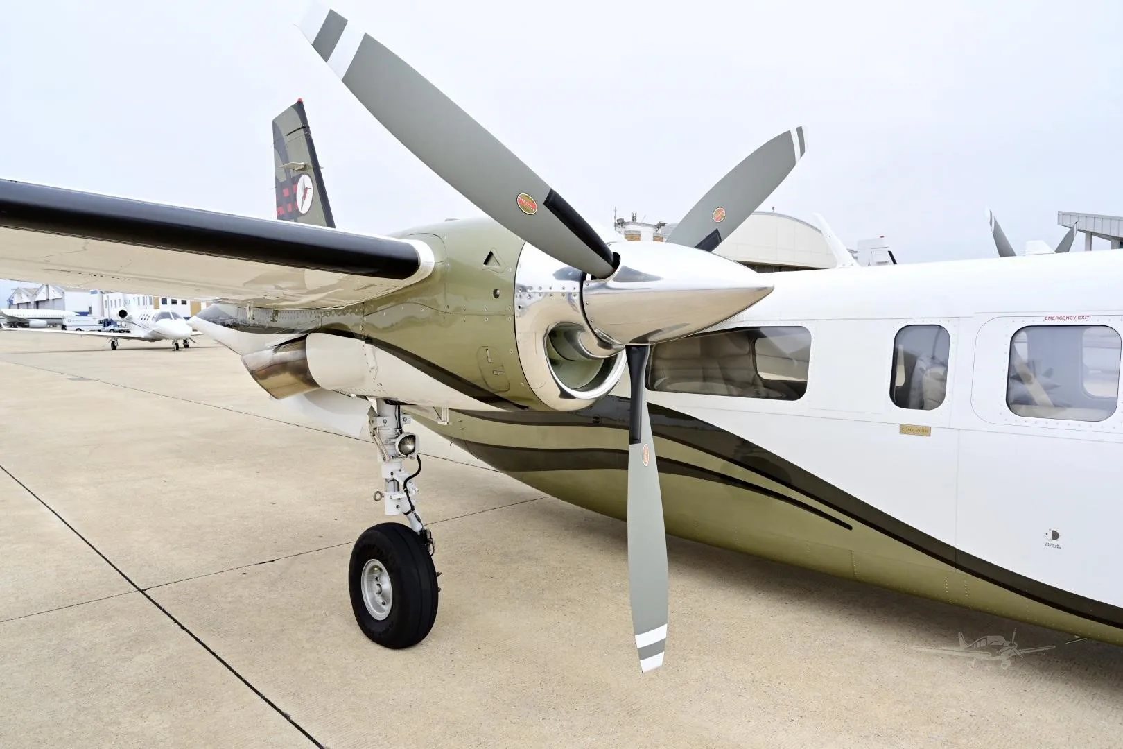 Exterior view of a 1979 COMMANDER 690B, N690CH.