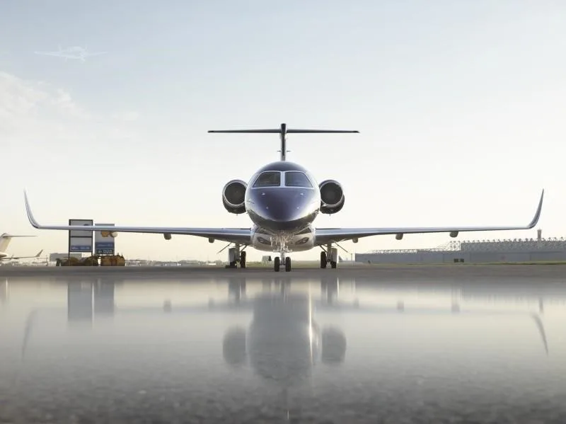 Exterior view of a 2023 EMBRAER PRAETOR 600, C-GJXM.