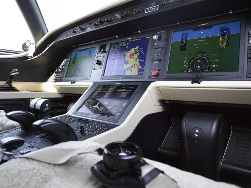 Avionics suite of a 2023 EMBRAER PRAETOR 600.