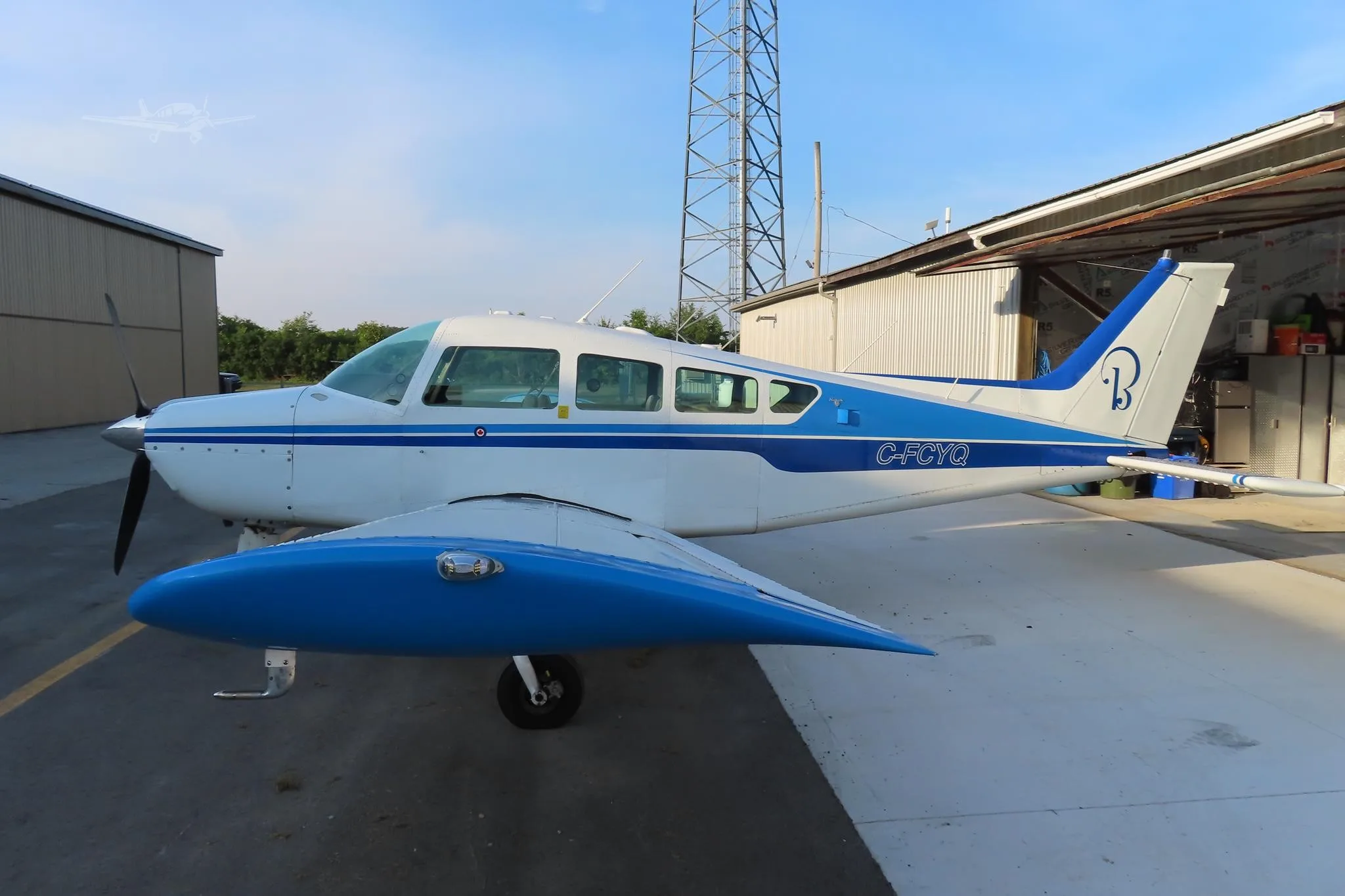 Exterior view of a 1970 BEECHCRAFT A24R SIERRA, C-FCYQ.