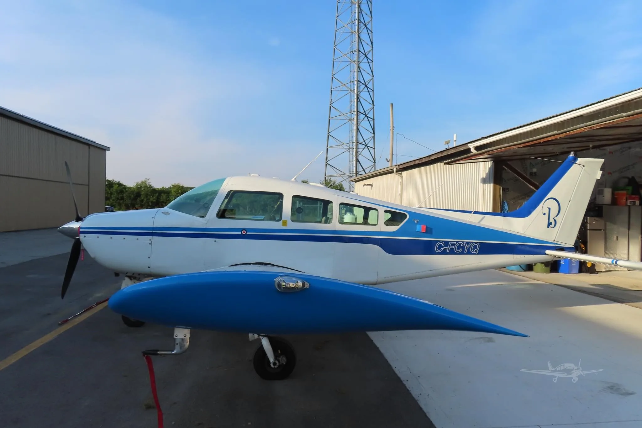 Exterior view of a 1970 BEECHCRAFT A24R SIERRA, C-FCYQ.