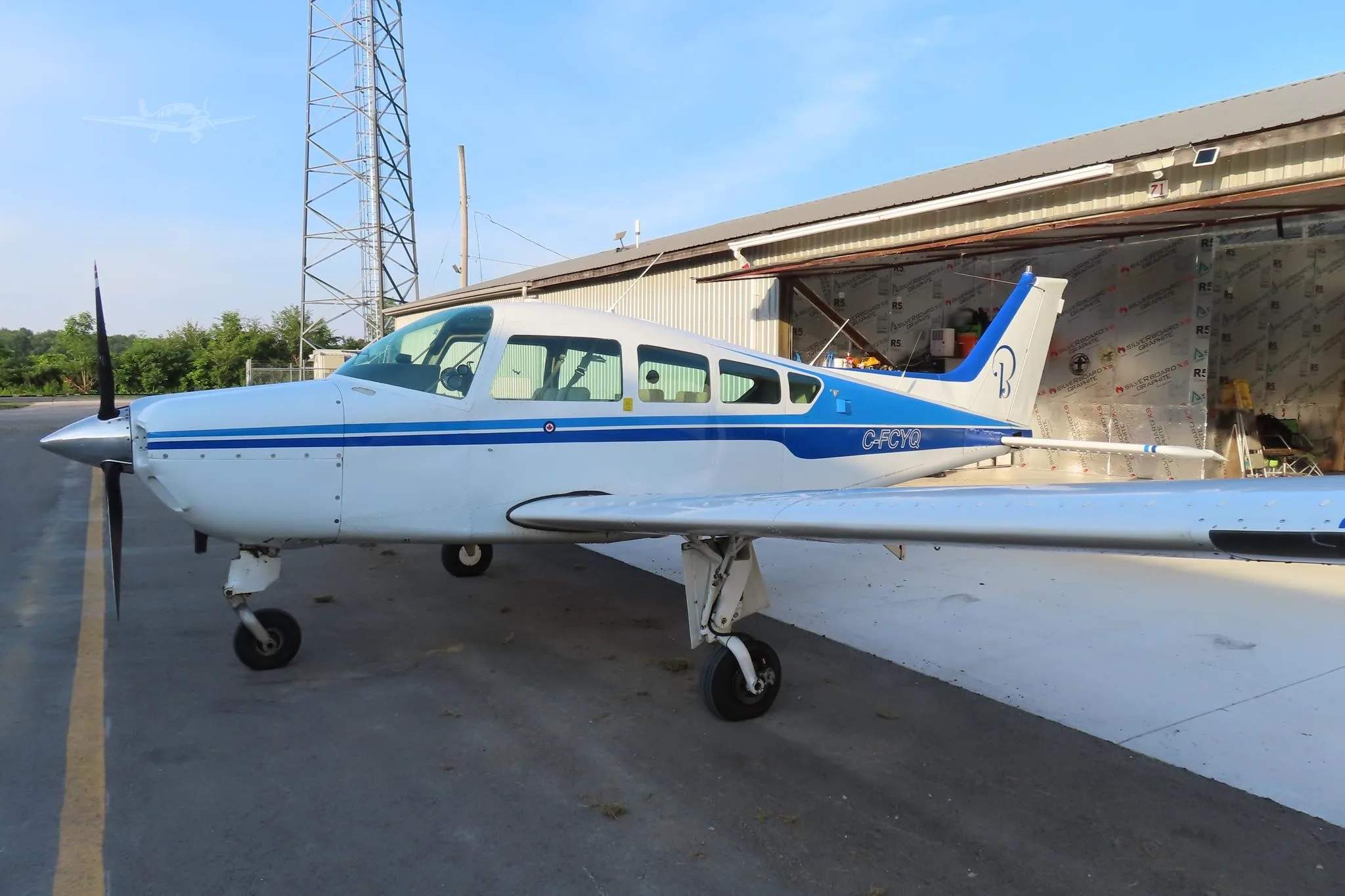 Exterior view of a 1970 BEECHCRAFT A24R SIERRA, C-FCYQ.