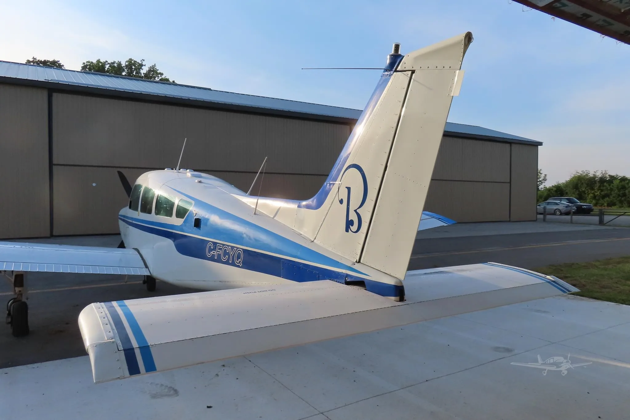 Exterior view of a 1970 BEECHCRAFT A24R SIERRA, C-FCYQ.