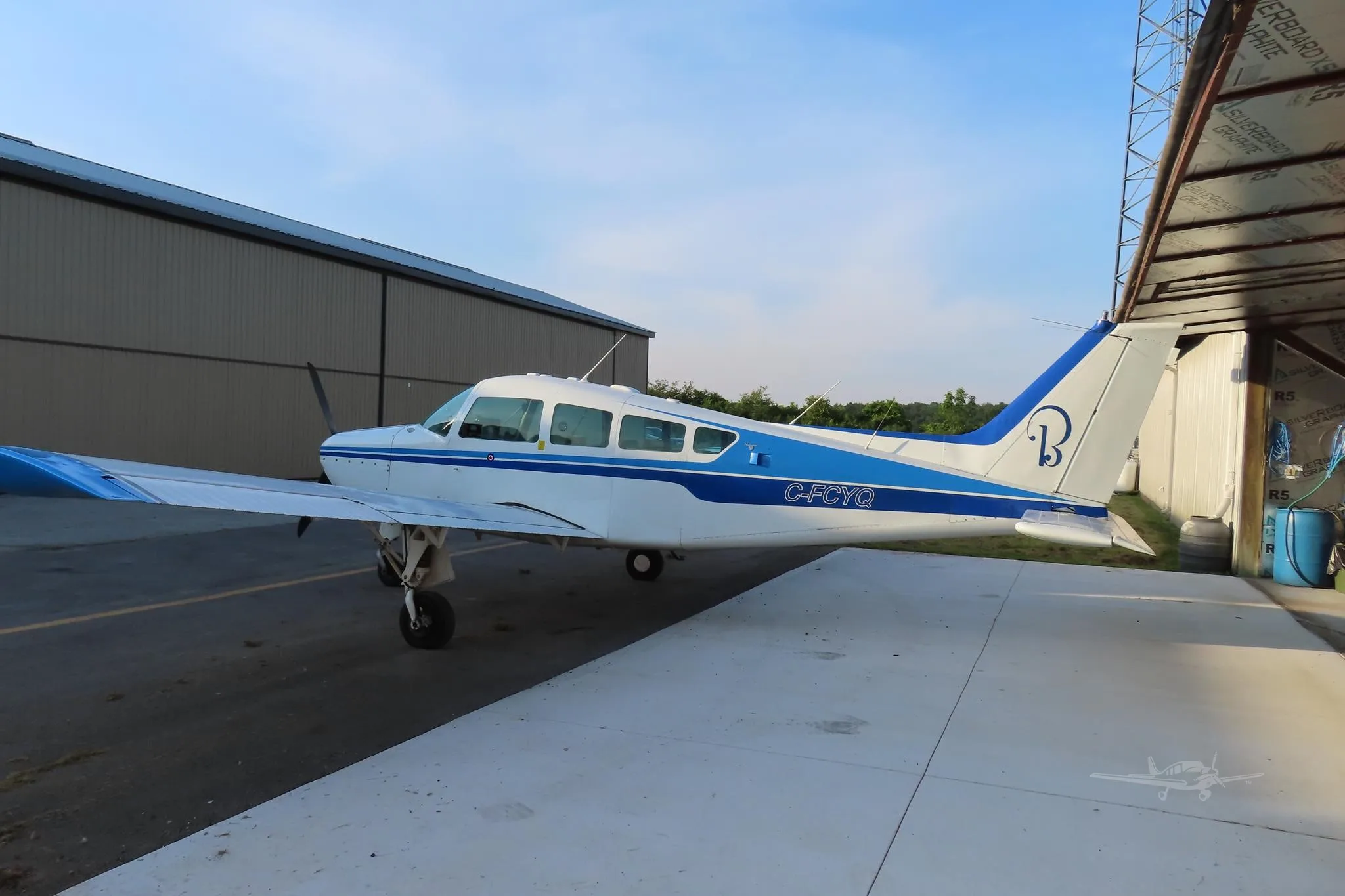 Exterior view of a 1970 BEECHCRAFT A24R SIERRA, C-FCYQ.