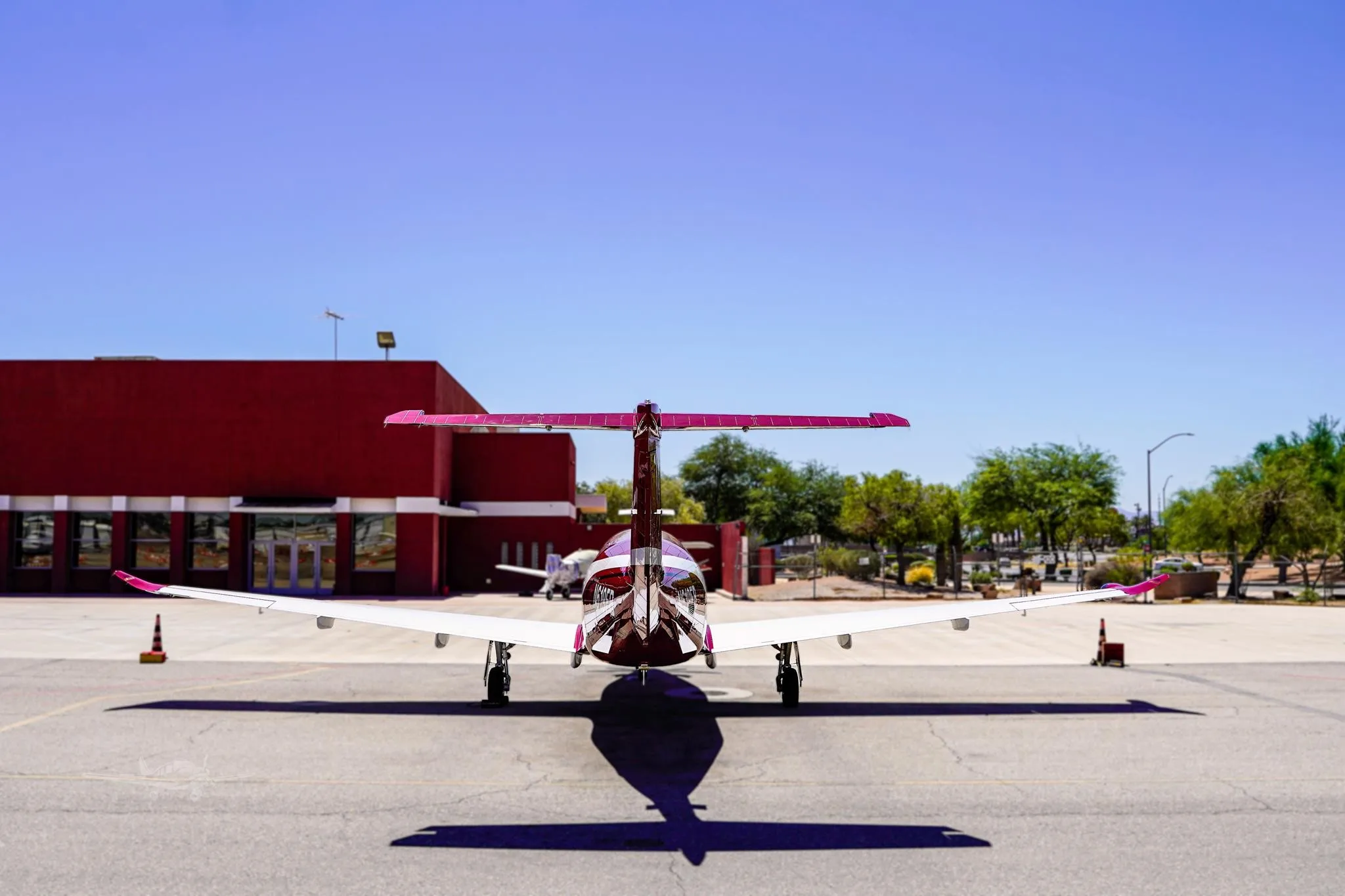 Exterior view of a 2019 PILATUS PC-12/47, N619FB.
