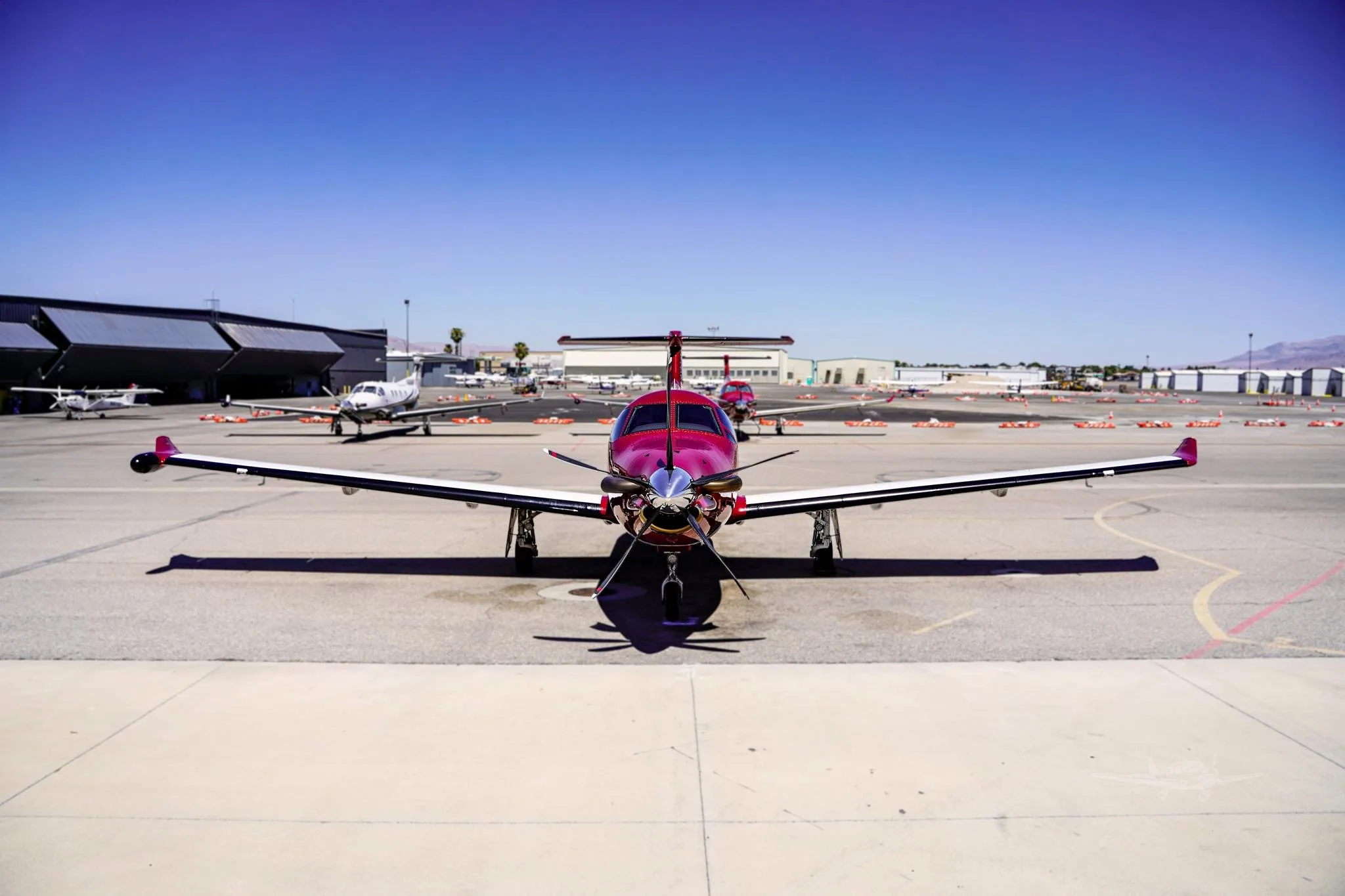 Exterior view of a 2019 PILATUS PC-12/47, N619FB.