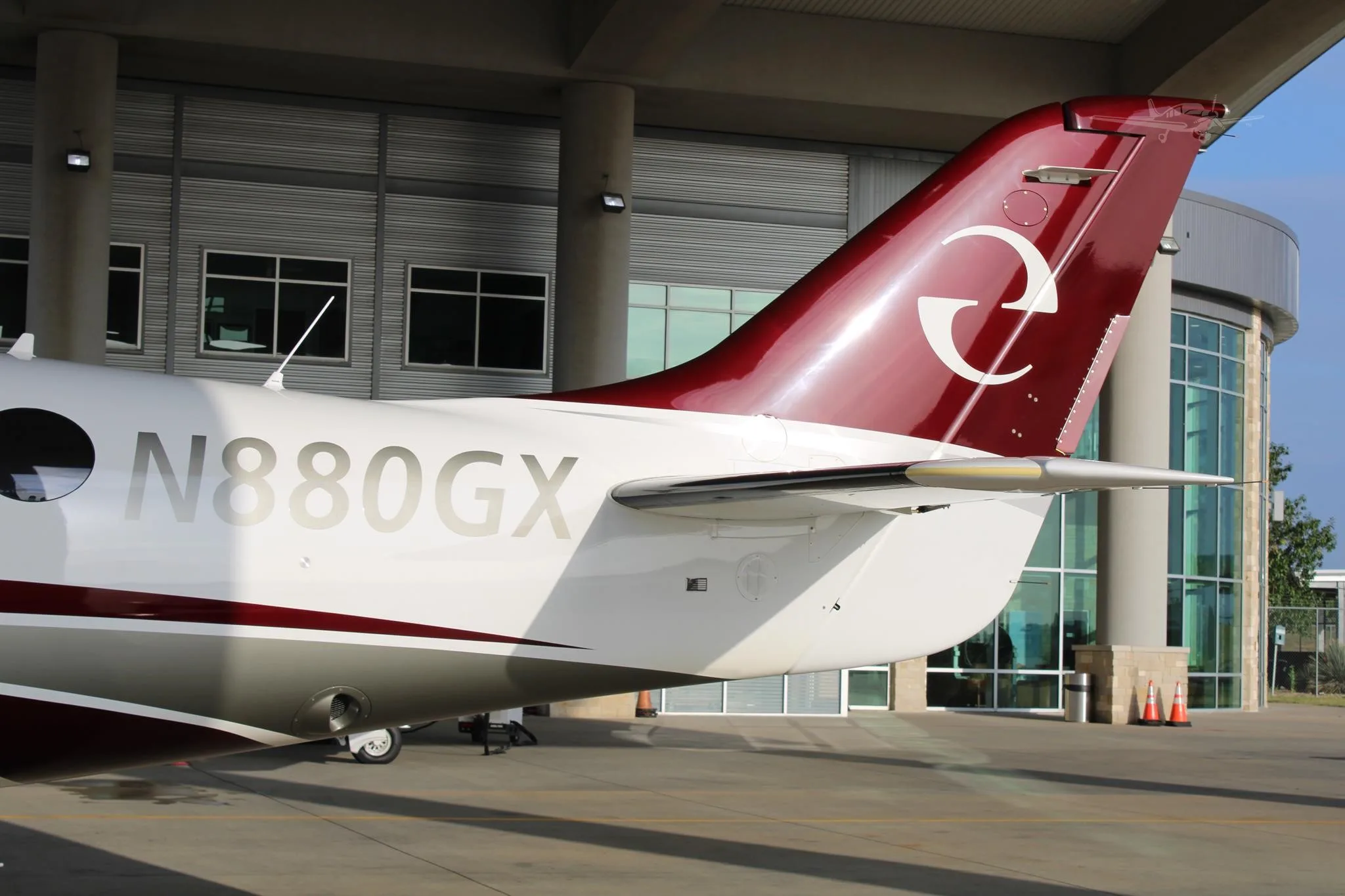 Exterior view of a 2024 EPIC E1000 GX, N880GX.