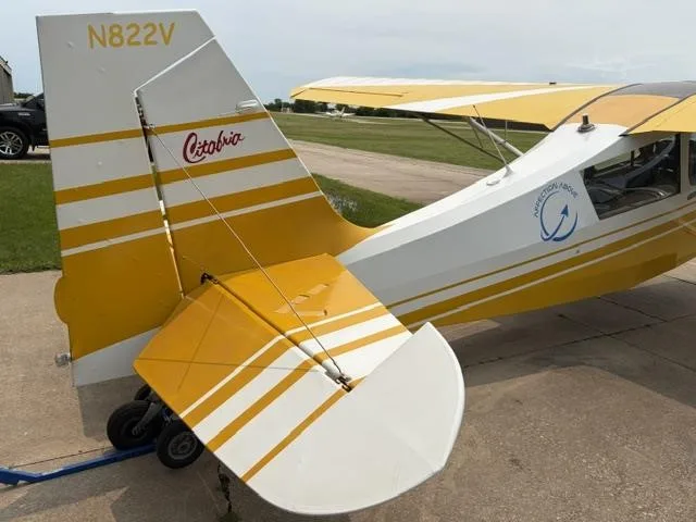 Exterior view of a 1978 BELLANCA CITABRIA 7ECA, N822V.
