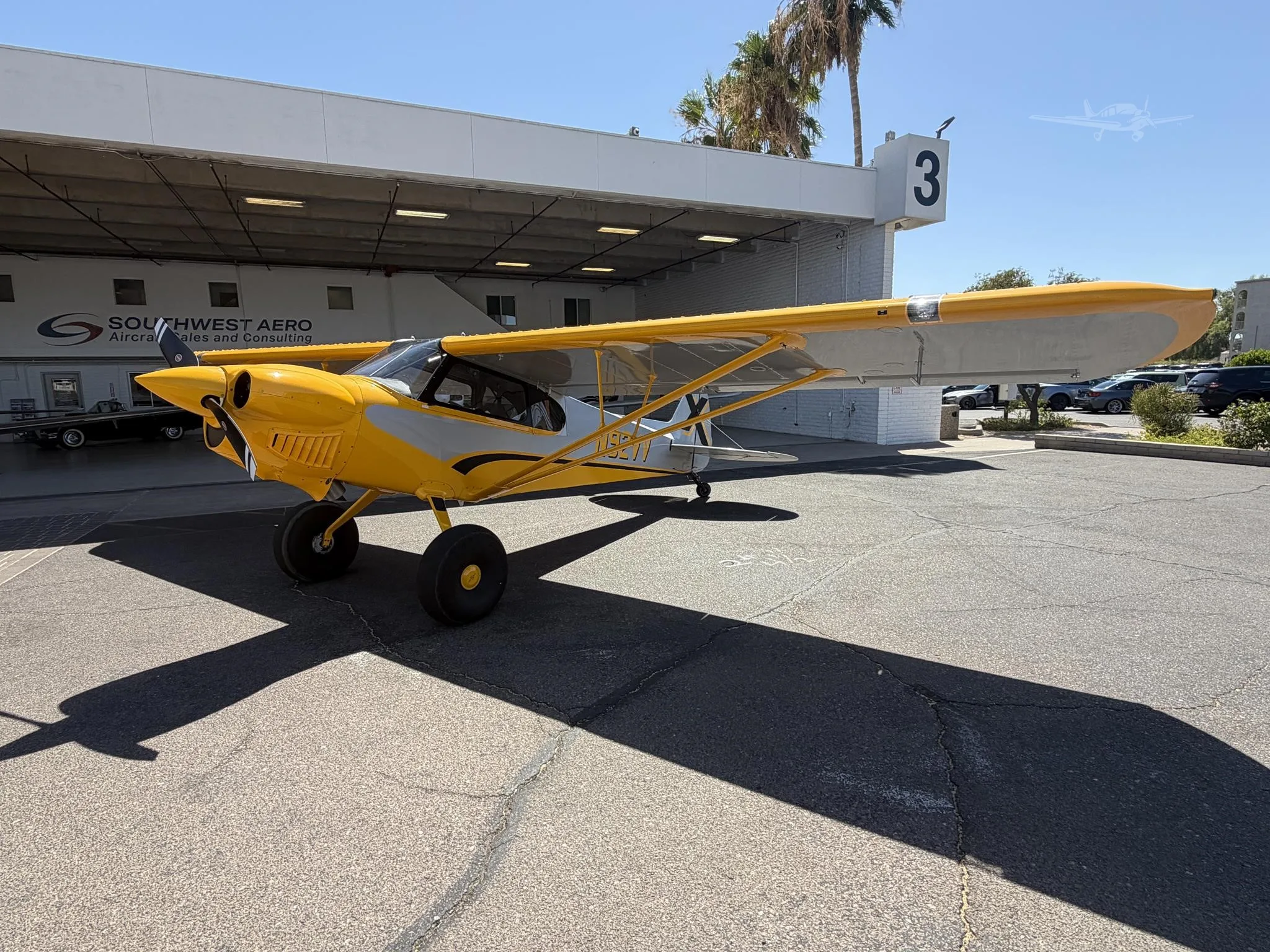 Exterior view of a 2021 CUBCRAFTERS XCUB, N92VV.