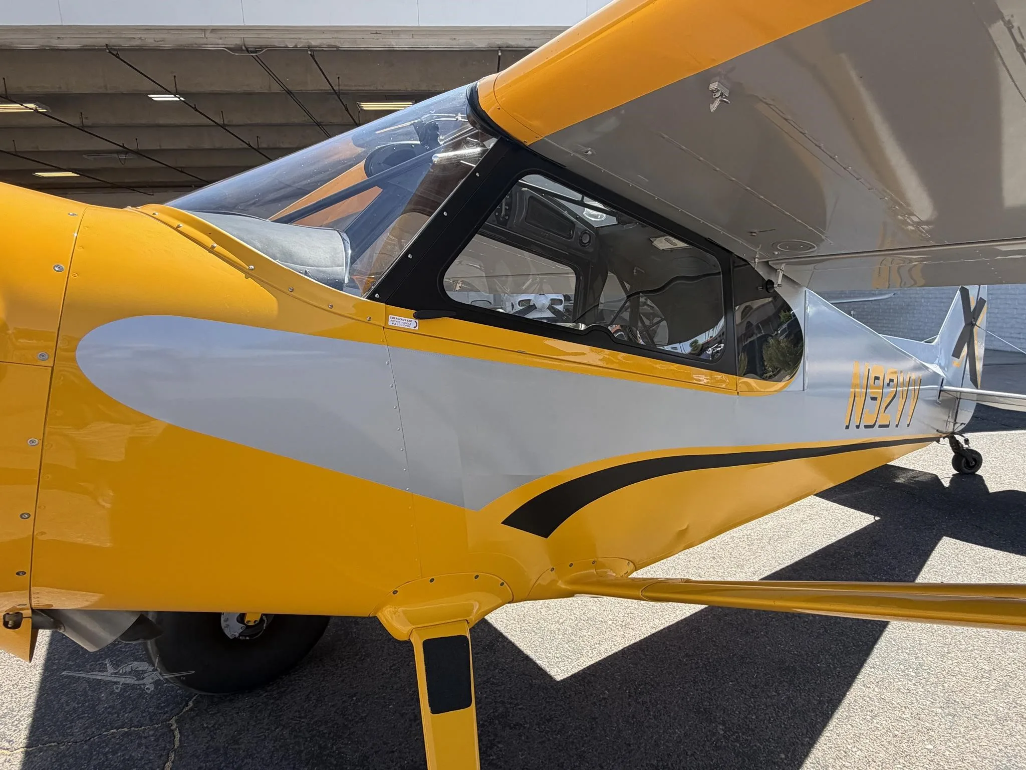 Exterior view of a 2021 CUBCRAFTERS XCUB, N92VV.