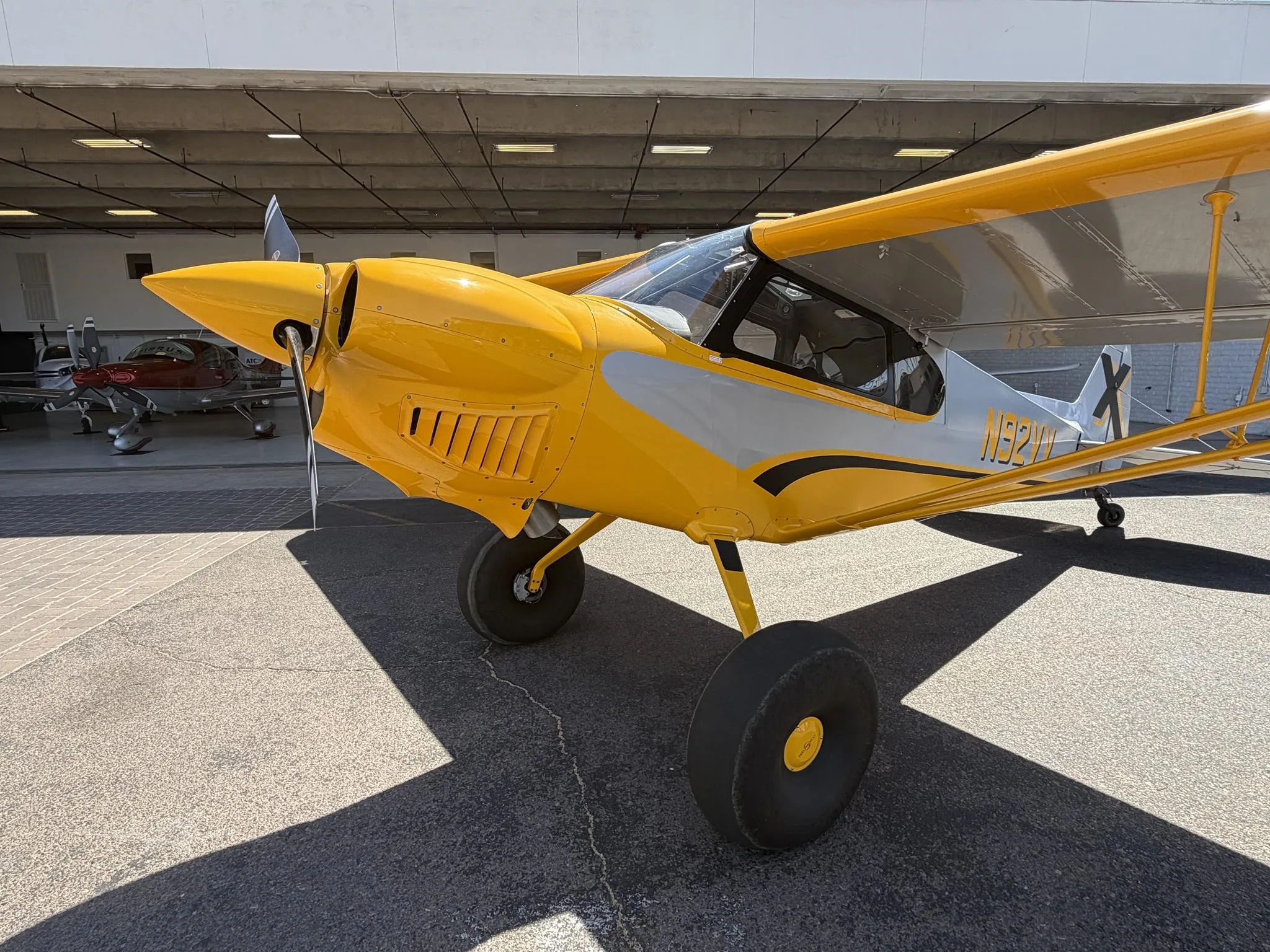 Exterior view of a 2021 CUBCRAFTERS XCUB, N92VV.