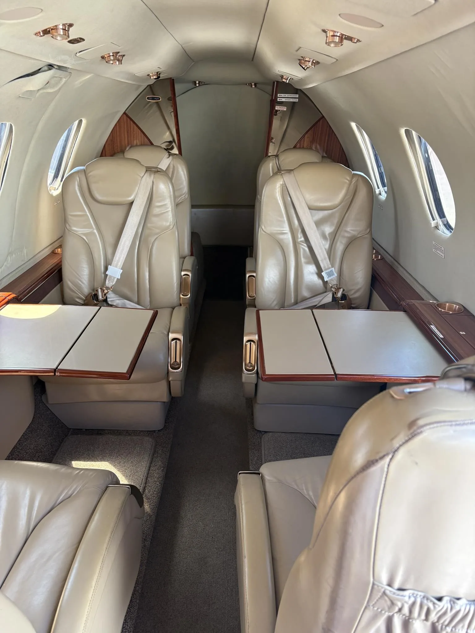 Cabin interior of a 2005 BEECHCRAFT PREMIER IA.