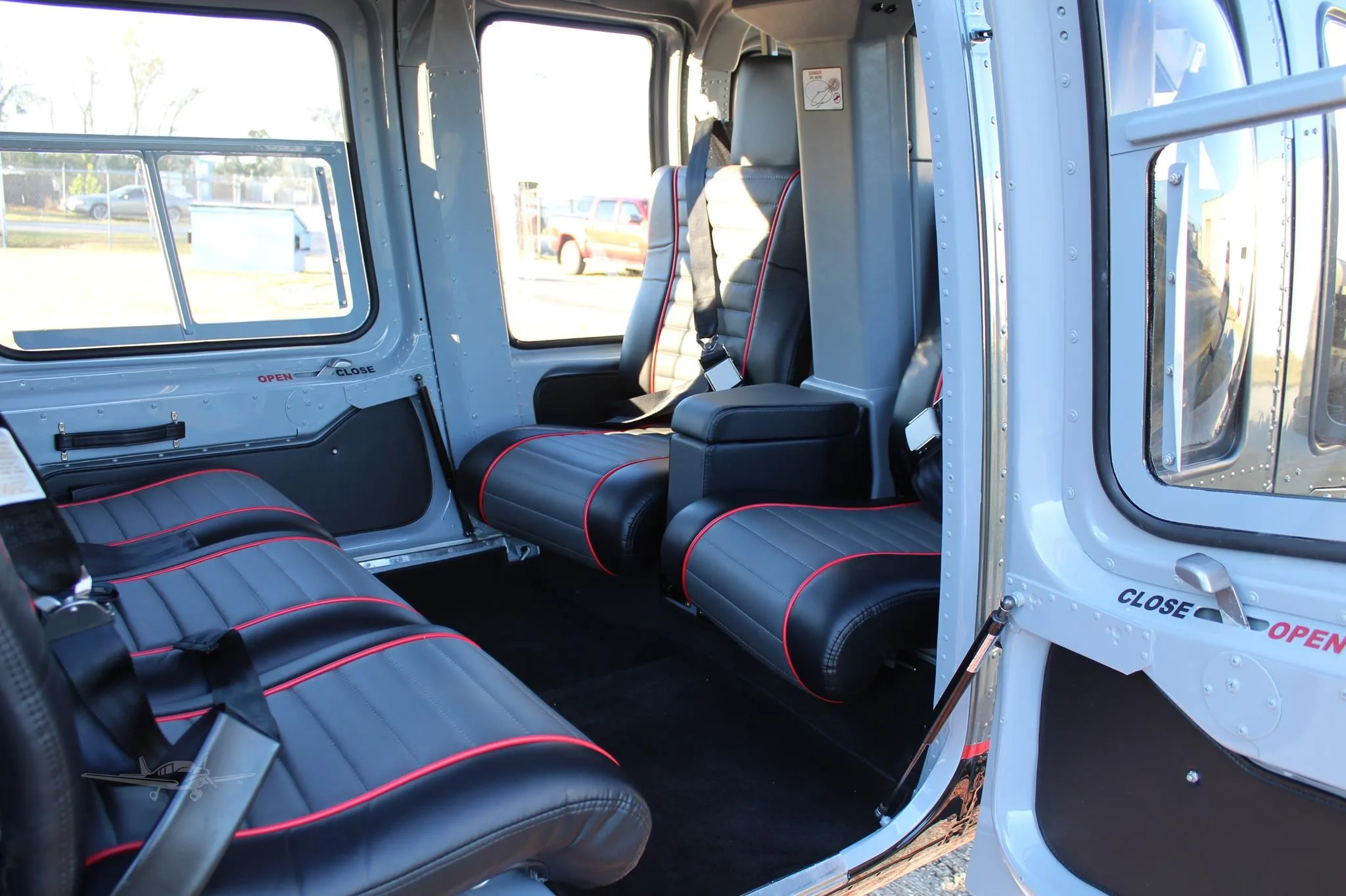 Cabin interior of a 1997 BELL 206L-4.