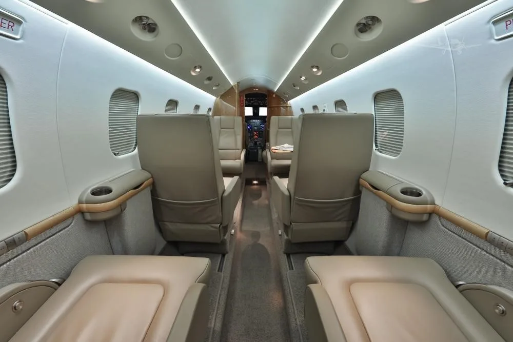 Cabin interior of a 2001 ASTRA/GULFSTREAM ASTRA SPX.
