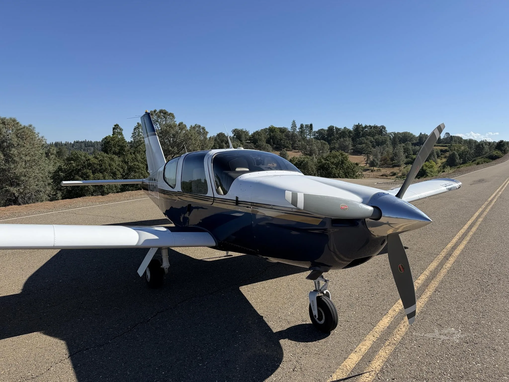 Exterior view of a 1986 SOCATA TB-20 TRINIDAD, N20GU.