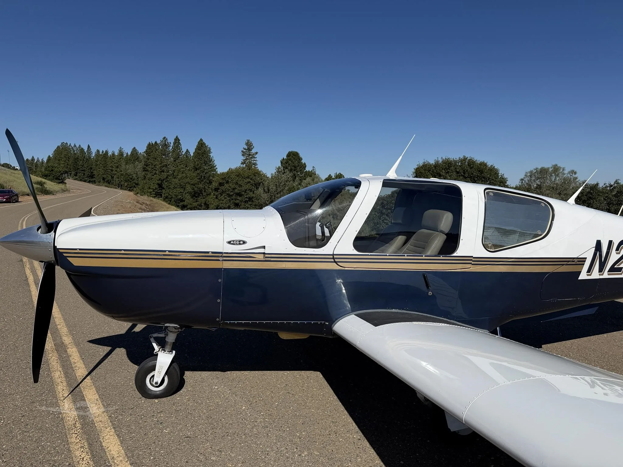 Exterior view of a 1986 SOCATA TB-20 TRINIDAD, N20GU.