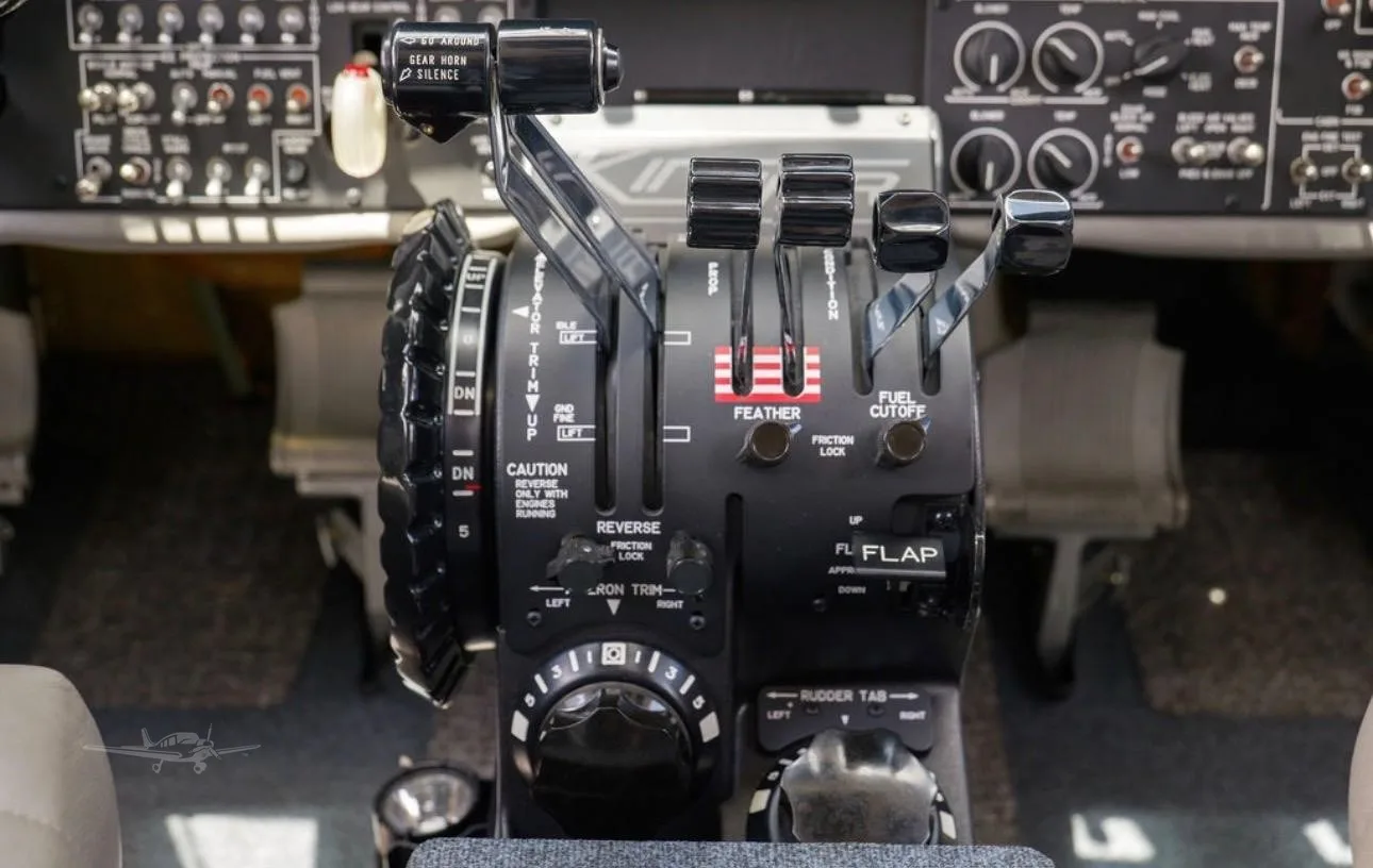 Avionics suite of a 2023 BEECHCRAFT KING AIR 260.