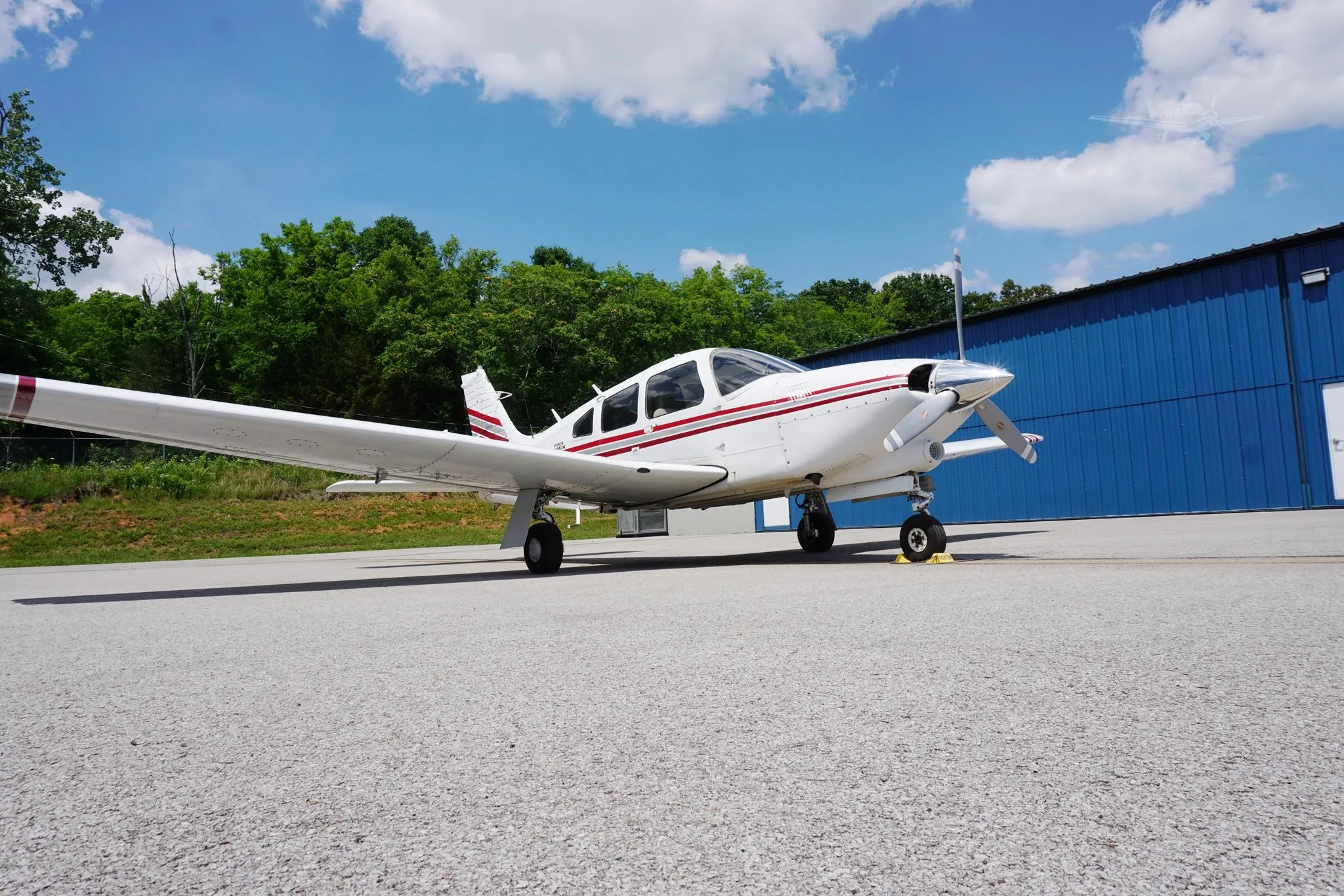 Exterior view of a 1978 PIPER ARROW III, N3873M.