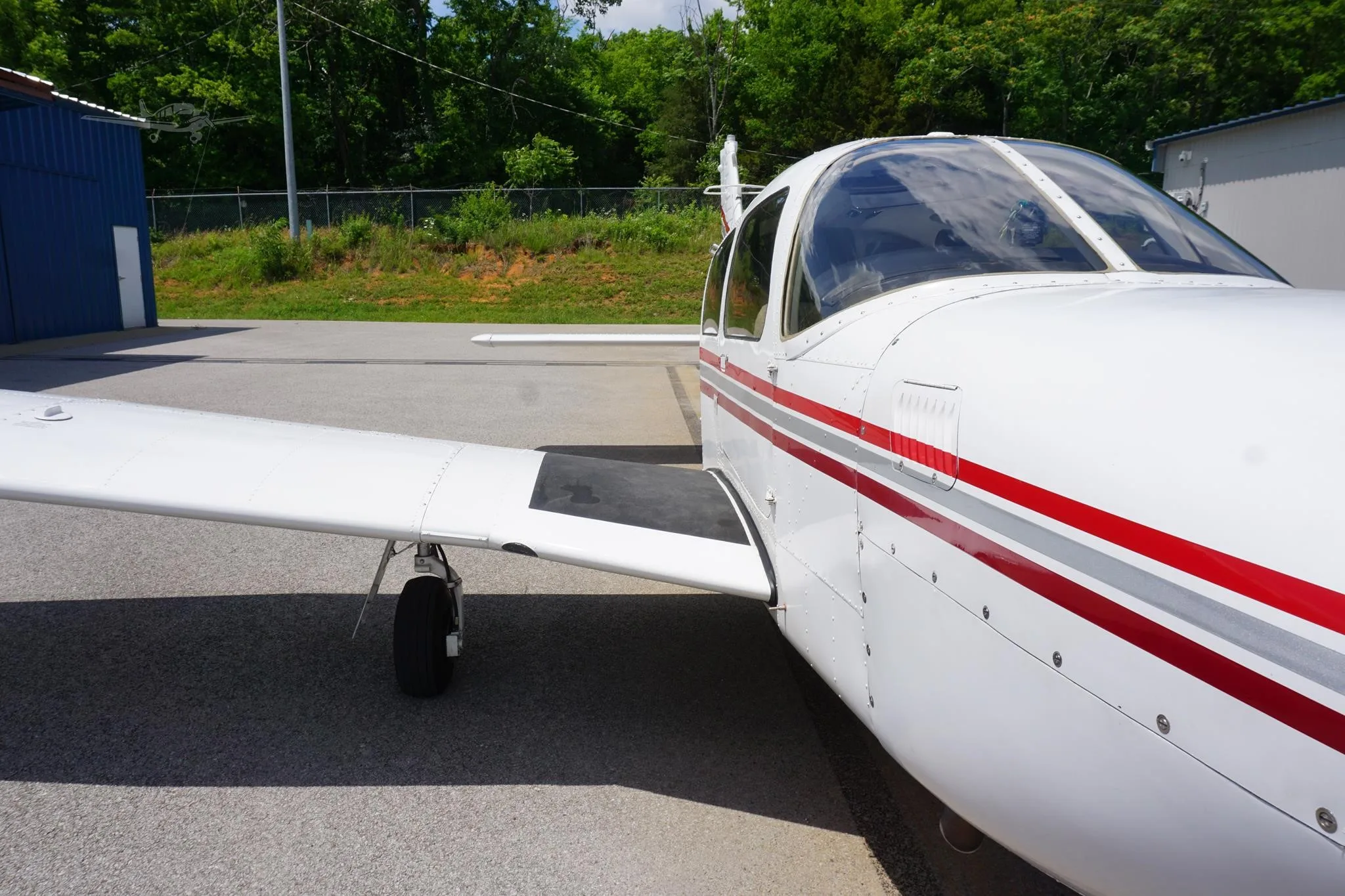 Exterior view of a 1978 PIPER ARROW III, N3873M.