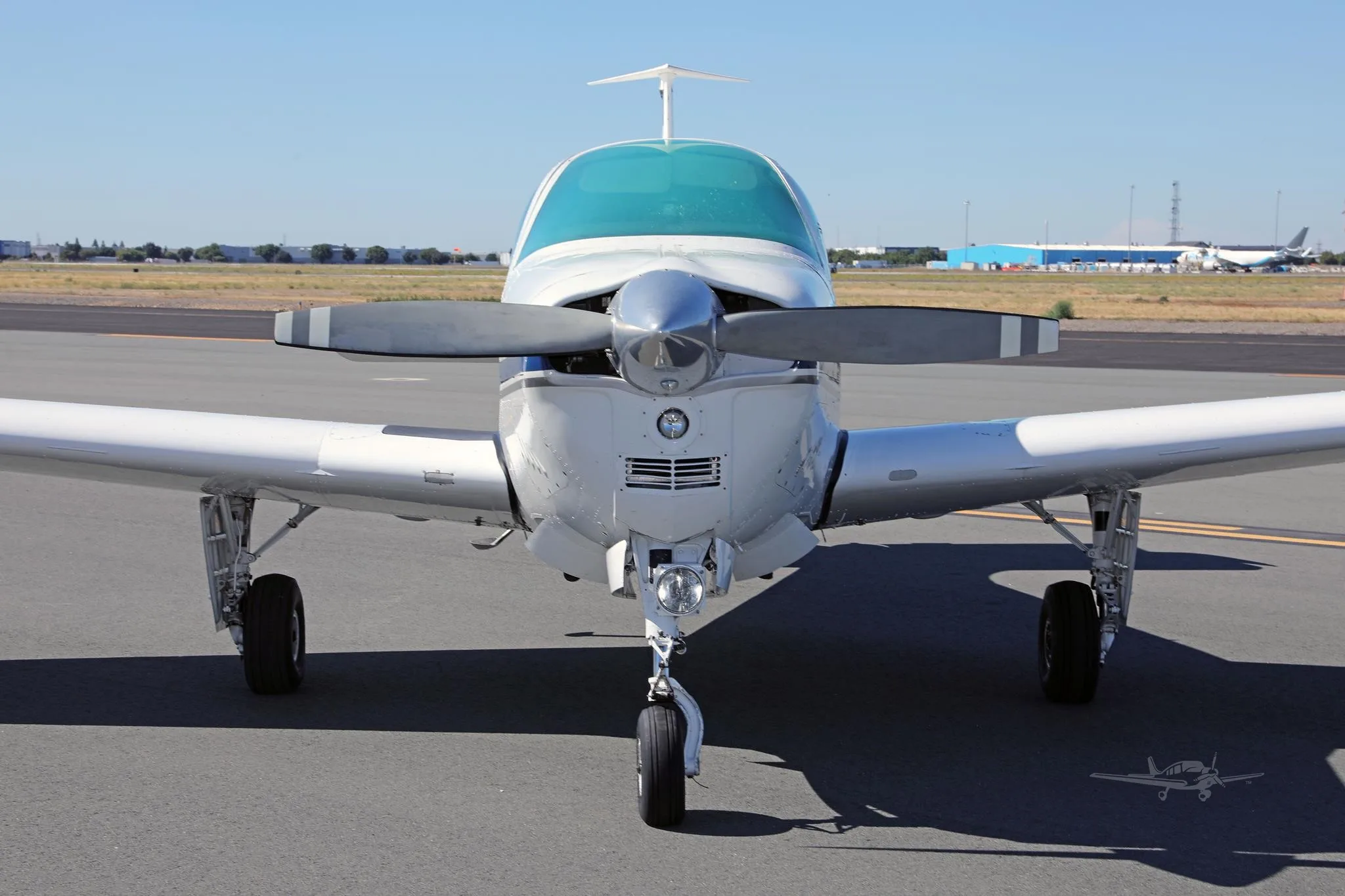 Exterior view of a 1966 BEECHCRAFT C33A DEBONAIR, N113D.