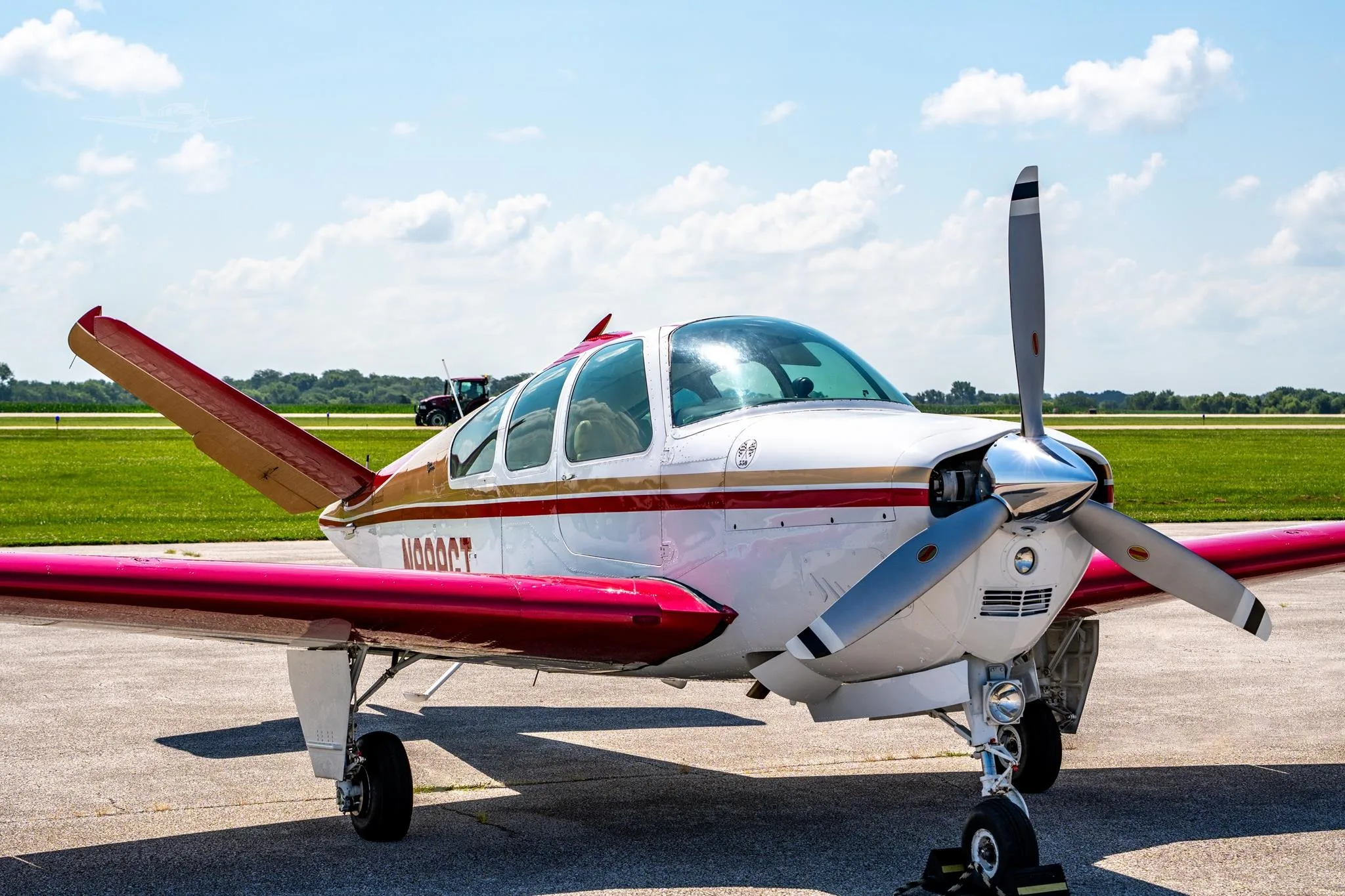 Exterior view of a 1964 BEECHCRAFT S35 BONANZA, N999GT.