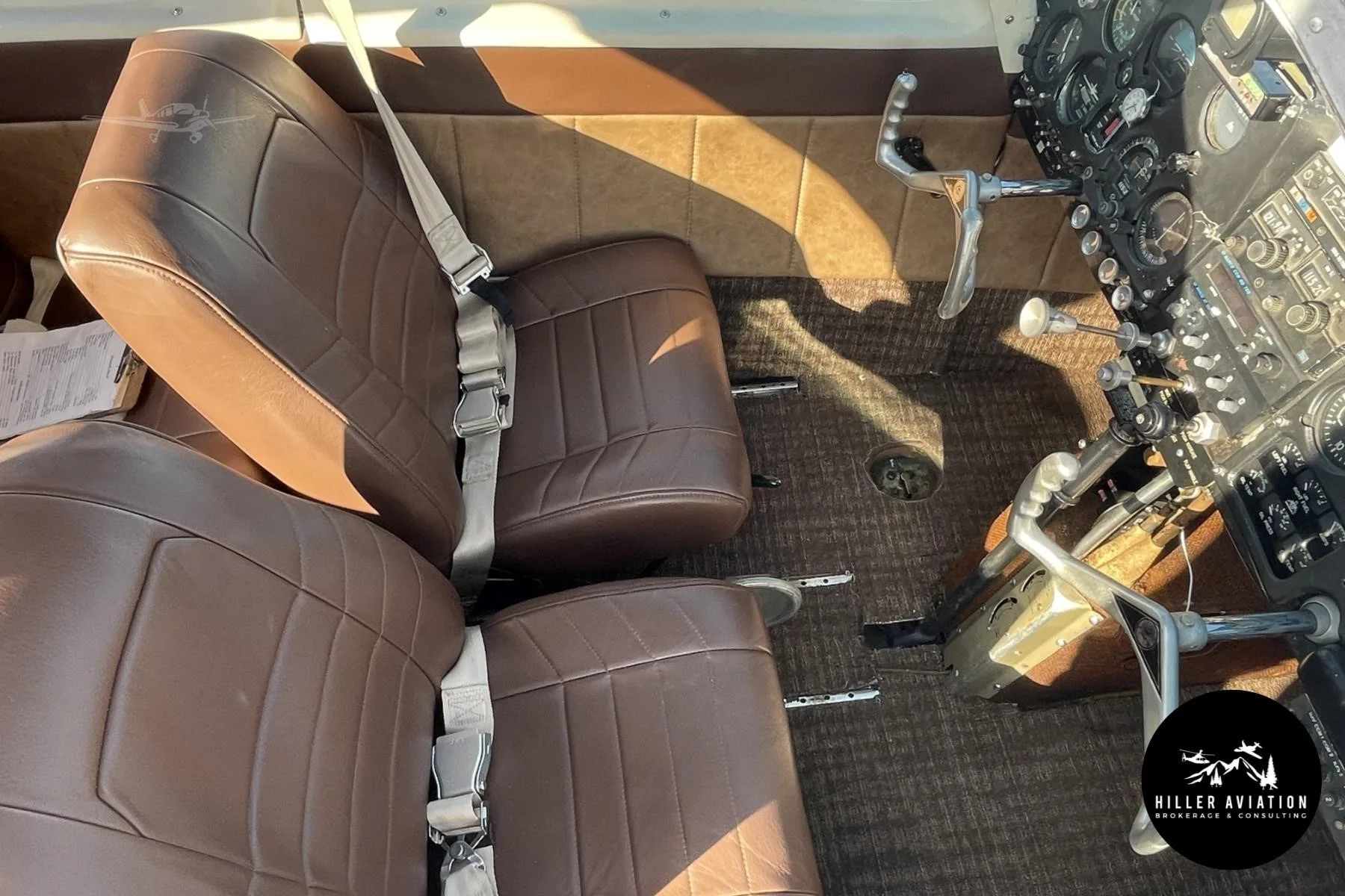 Cabin interior of a 1962 MOONEY M20C MARK 21.