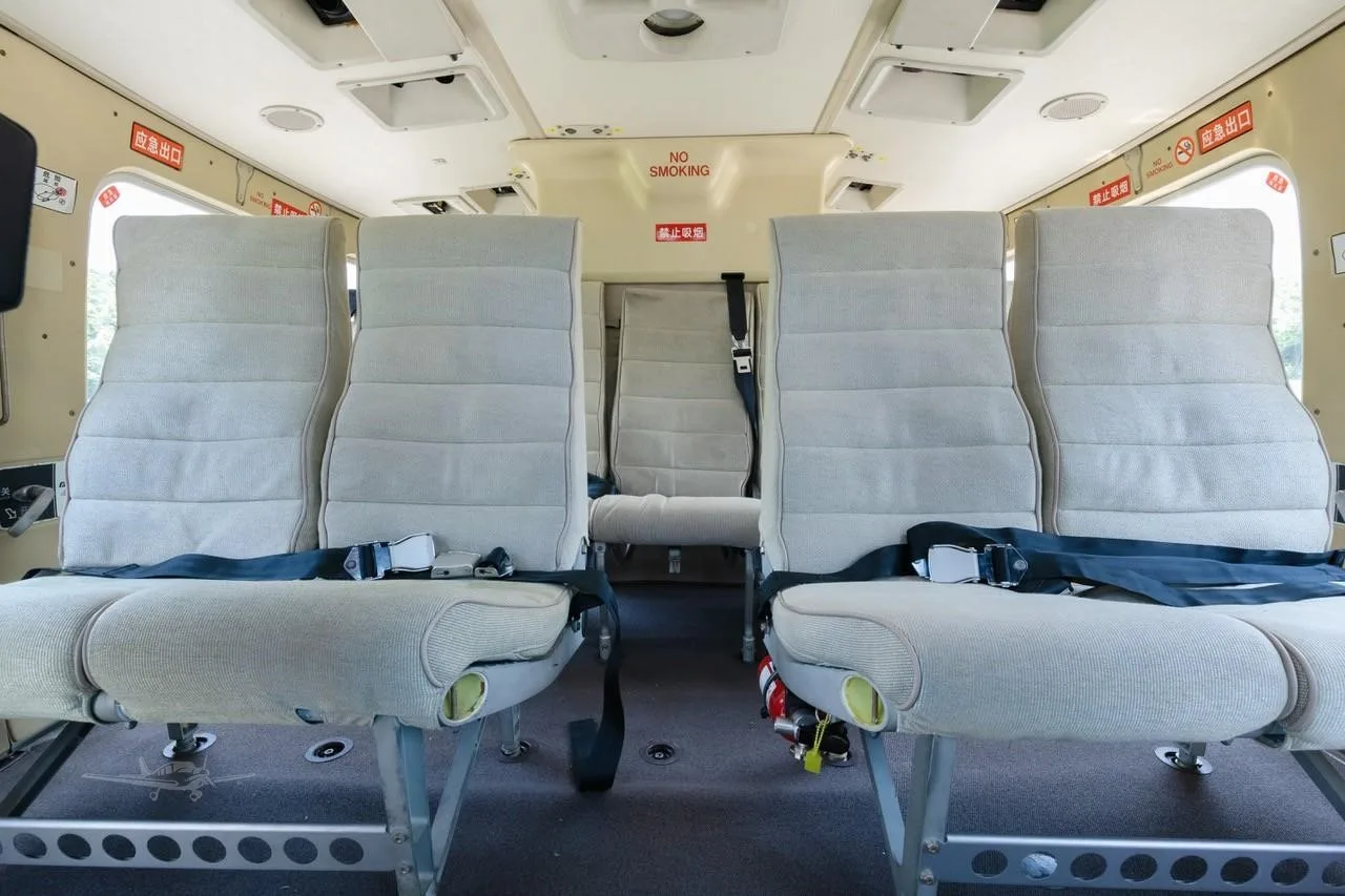 Cabin interior of a 2001 BELL 412EP.