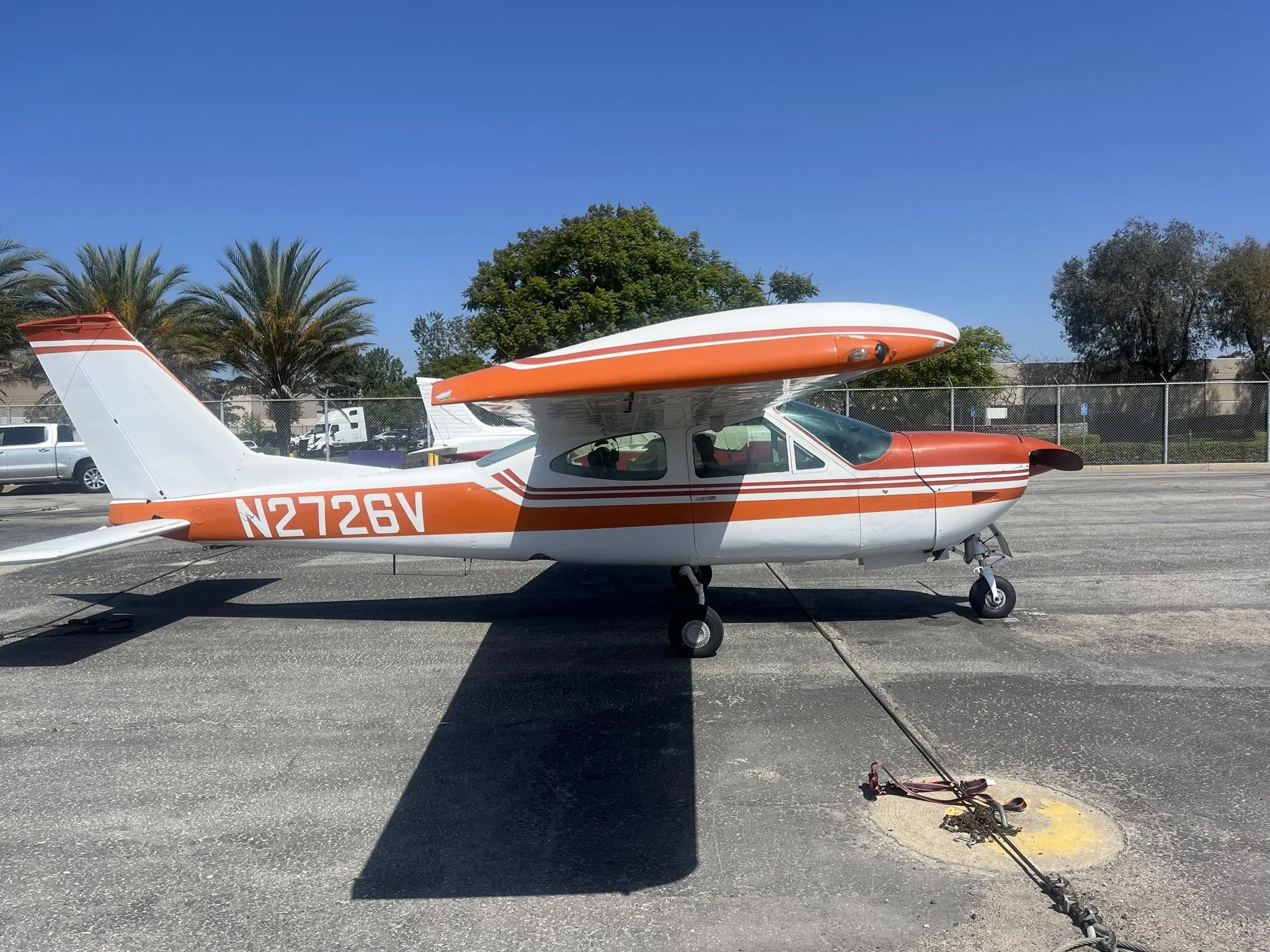 Exterior view of a 1975 CESSNA 177RG, N2726V.
