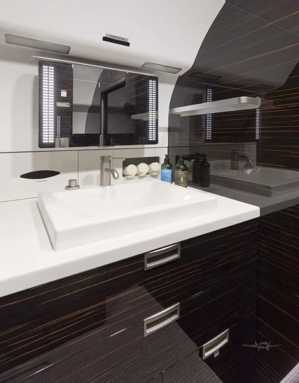 Cabin interior of a 2017 GULFSTREAM G650ER.