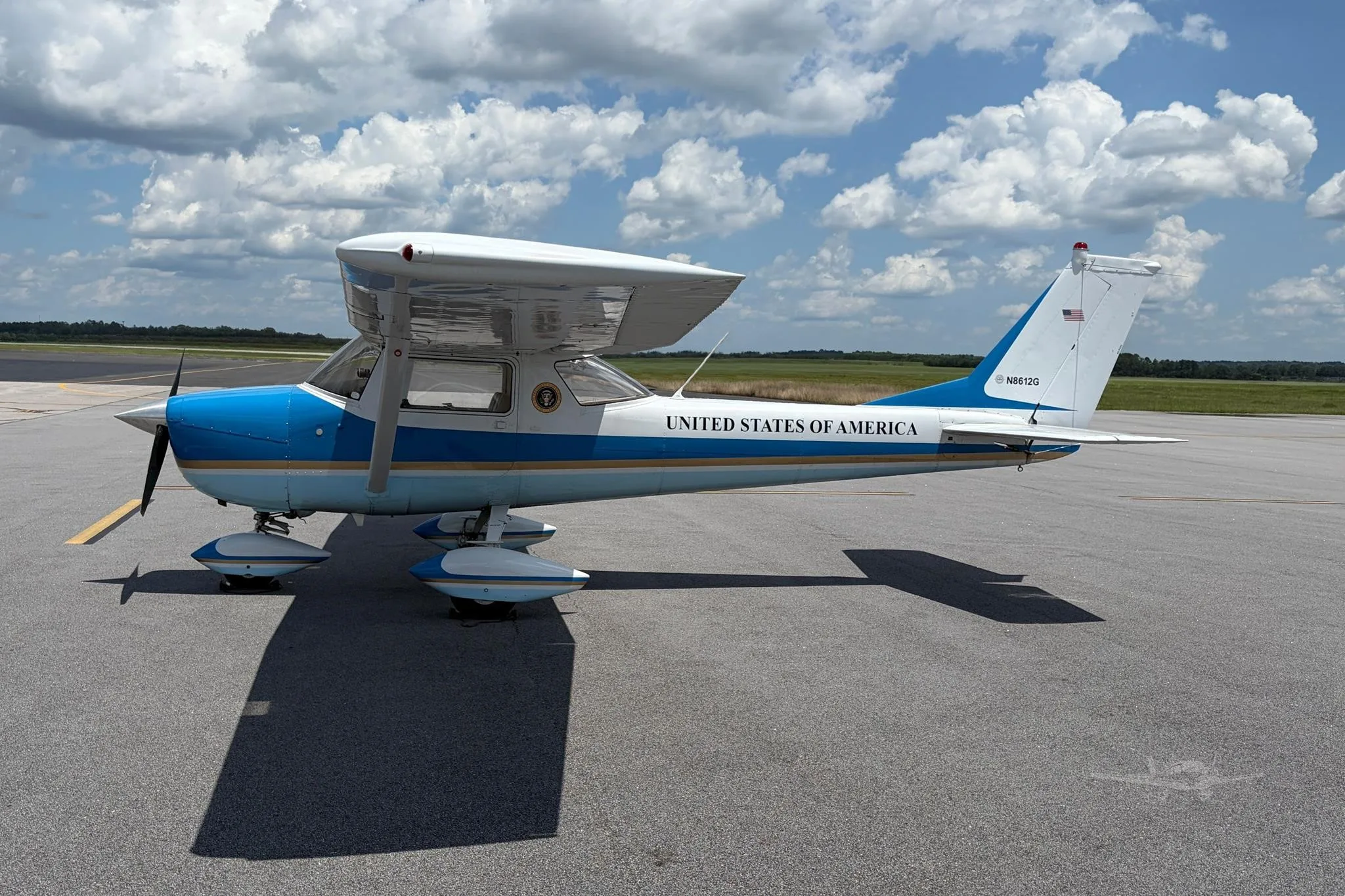 Exterior view of a 1965 CESSNA 150, N8612G.