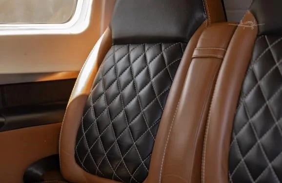Cabin interior of a 2020 PIPER M600 SLS.