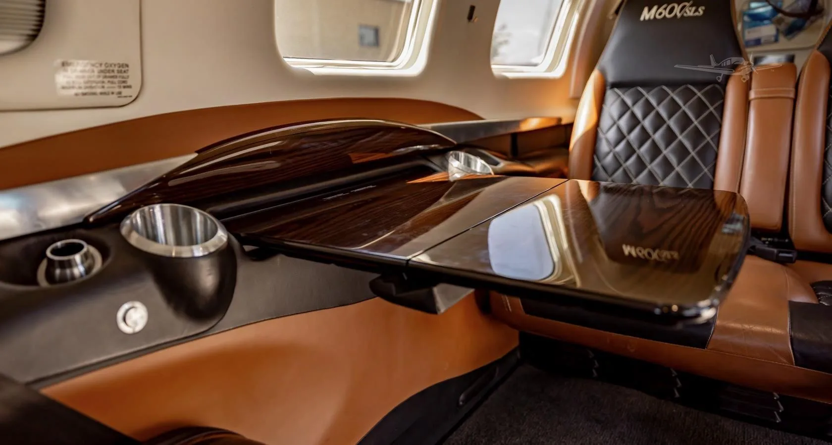 Cabin interior of a 2020 PIPER M600 SLS.