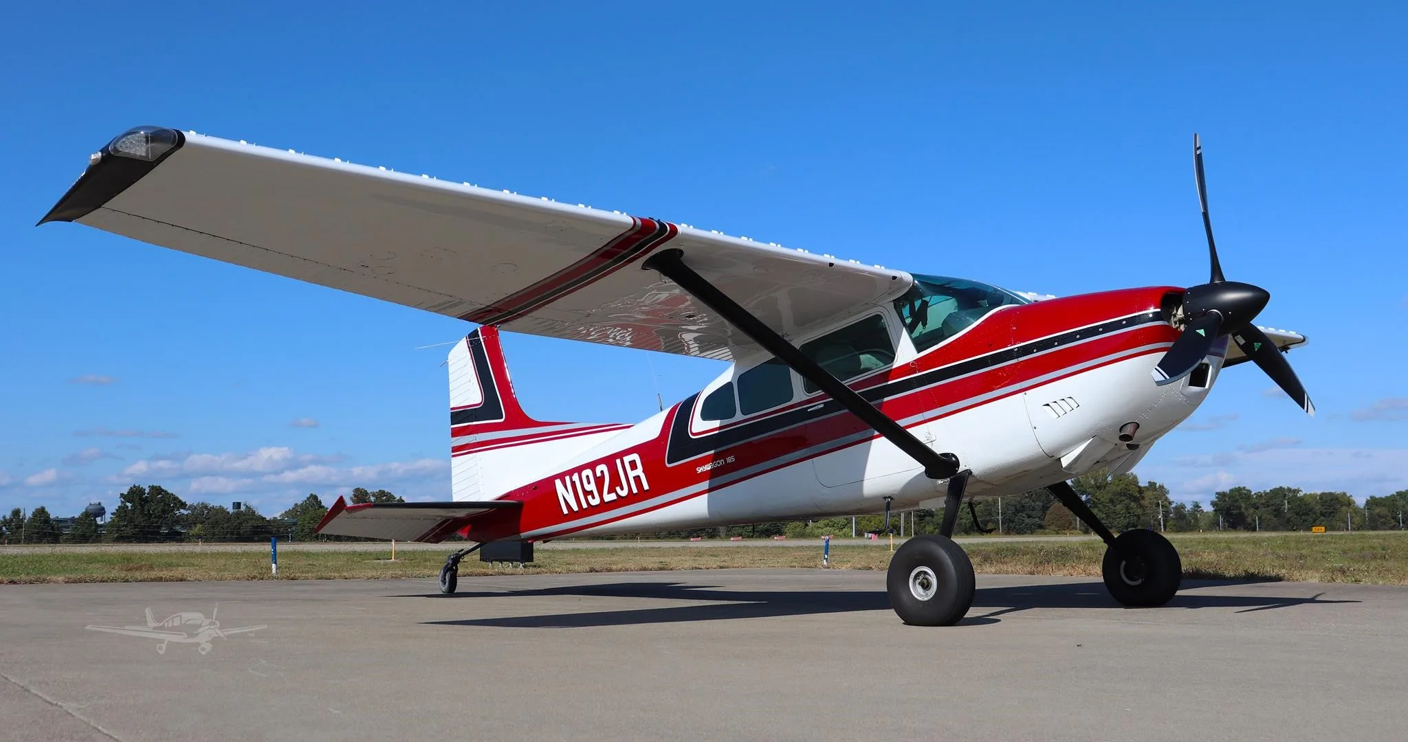 Exterior view of a 1973 CESSNA A185F, N192JR.