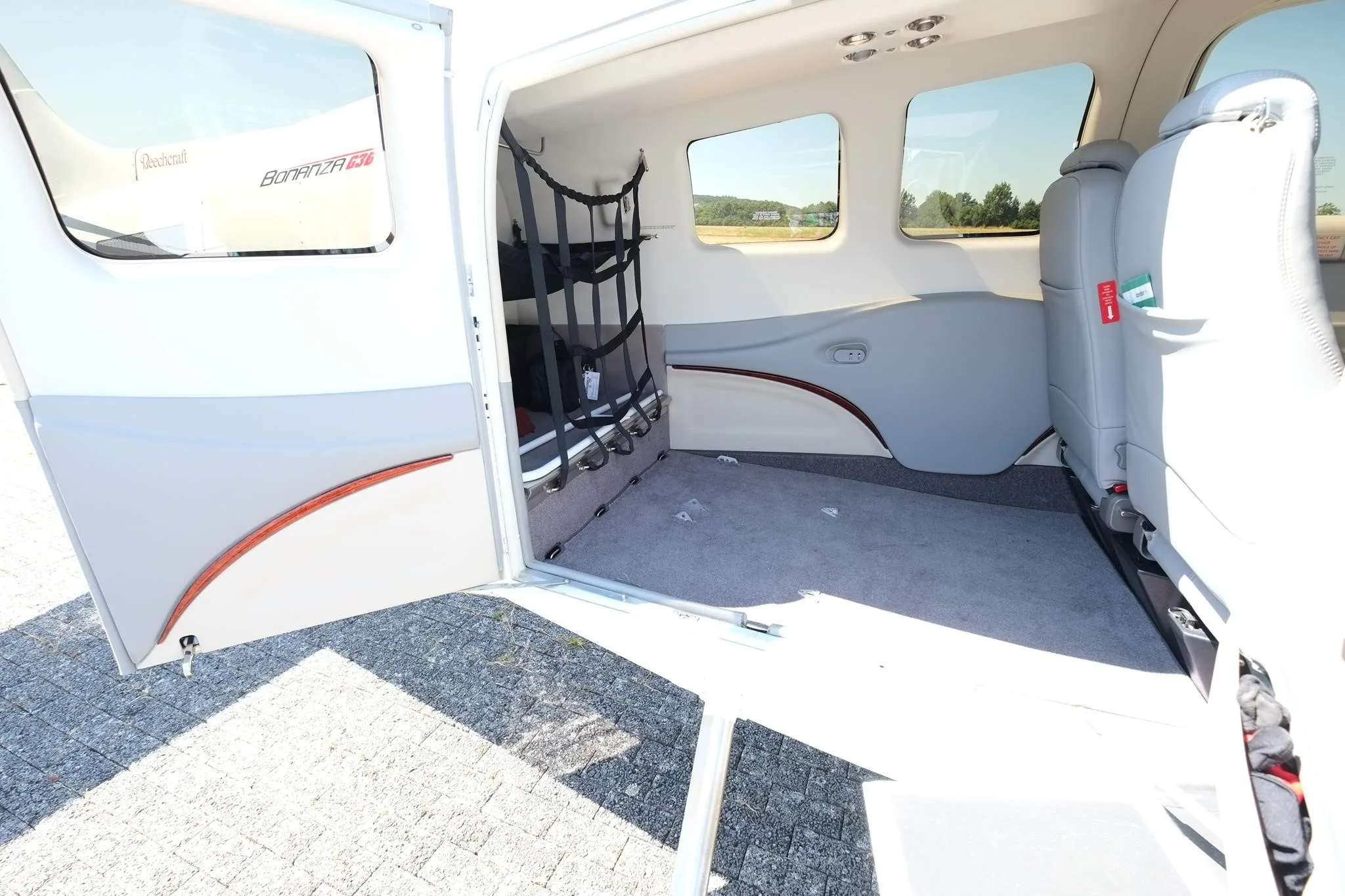 Cabin interior of a 2019 BEECHCRAFT G36 BONANZA.