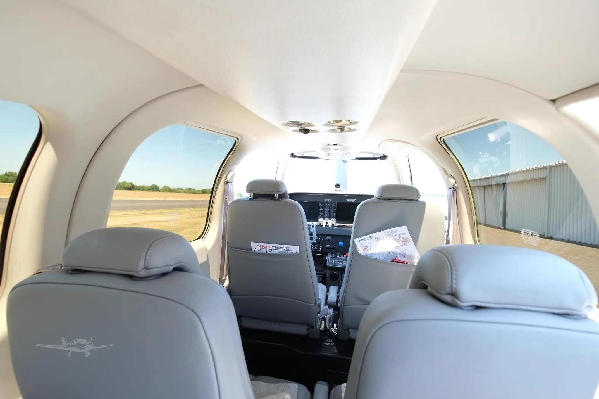 Cabin interior of a 2019 BEECHCRAFT G36 BONANZA.
