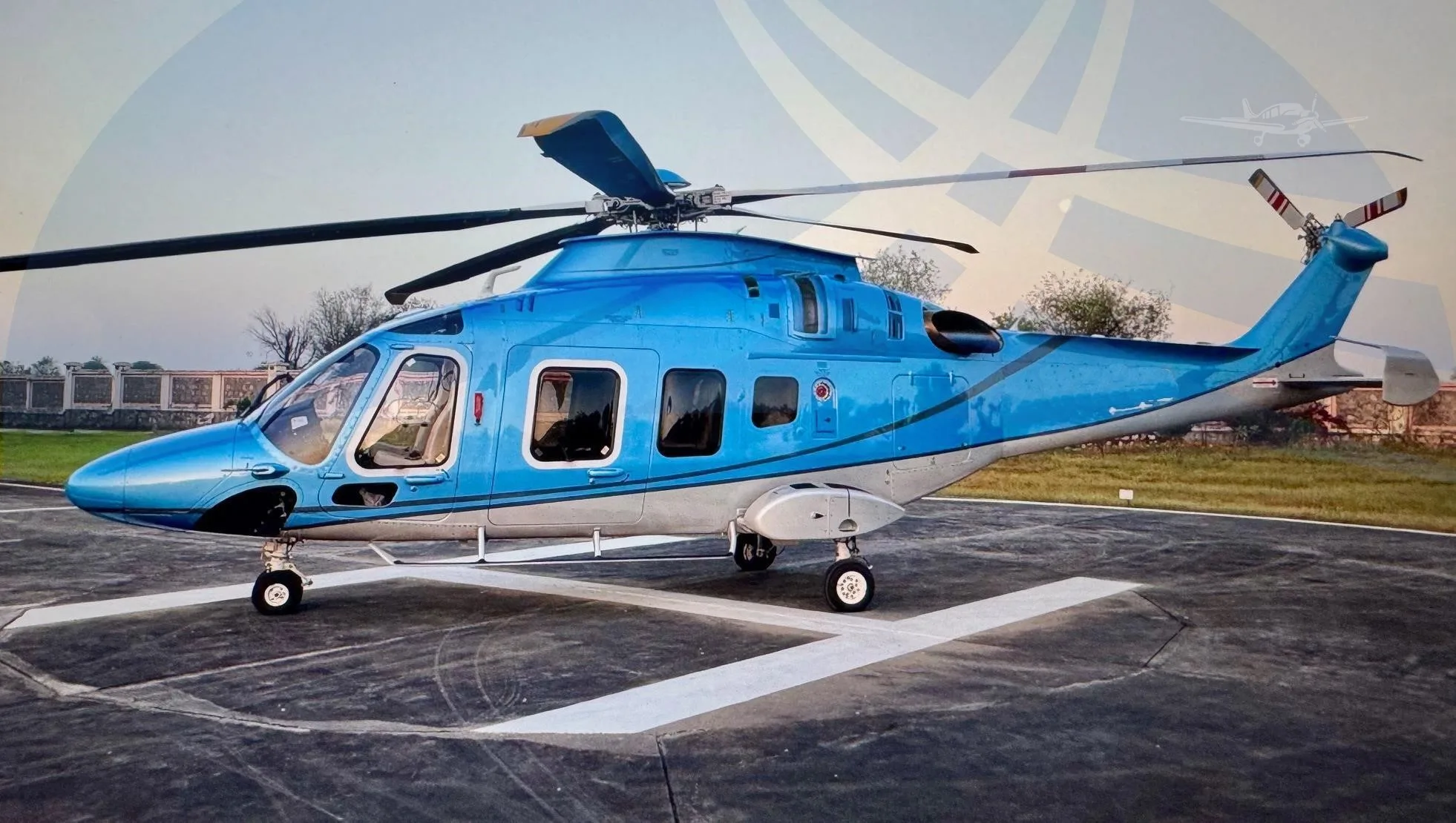 Marketing image of a 2024 LEONARDO AW169.