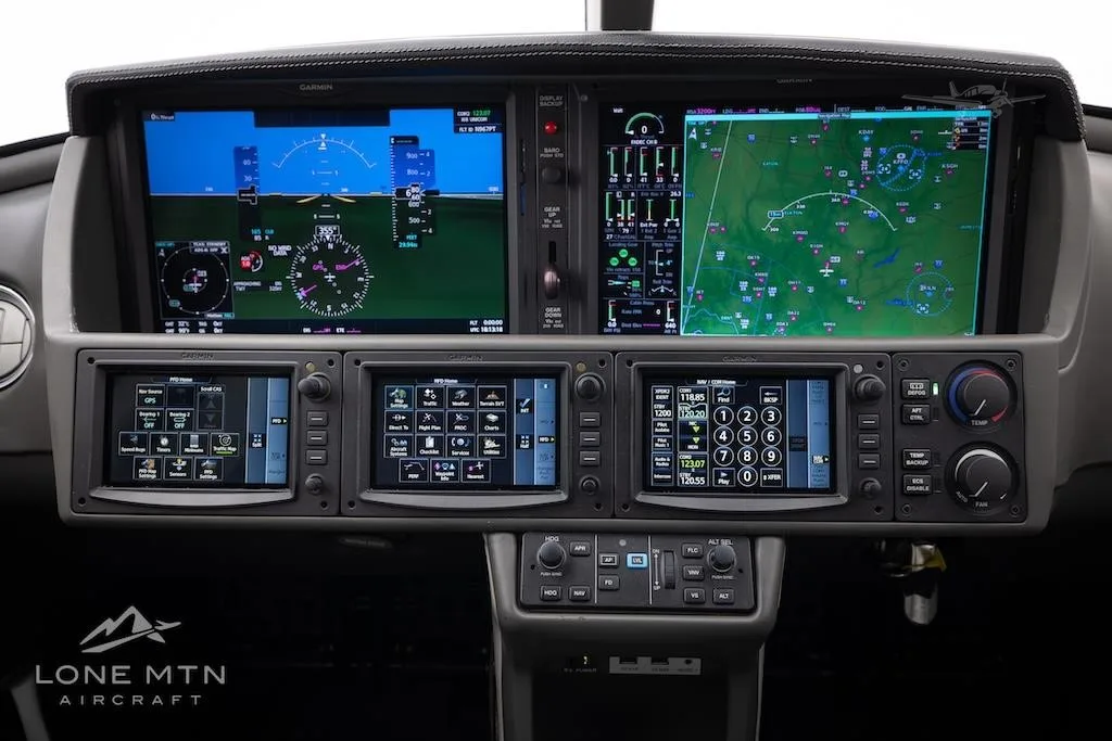 Avionics suite of a 2018 CIRRUS VISION SF50.