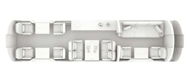 Cabin interior of a 2008 GULFSTREAM G450.