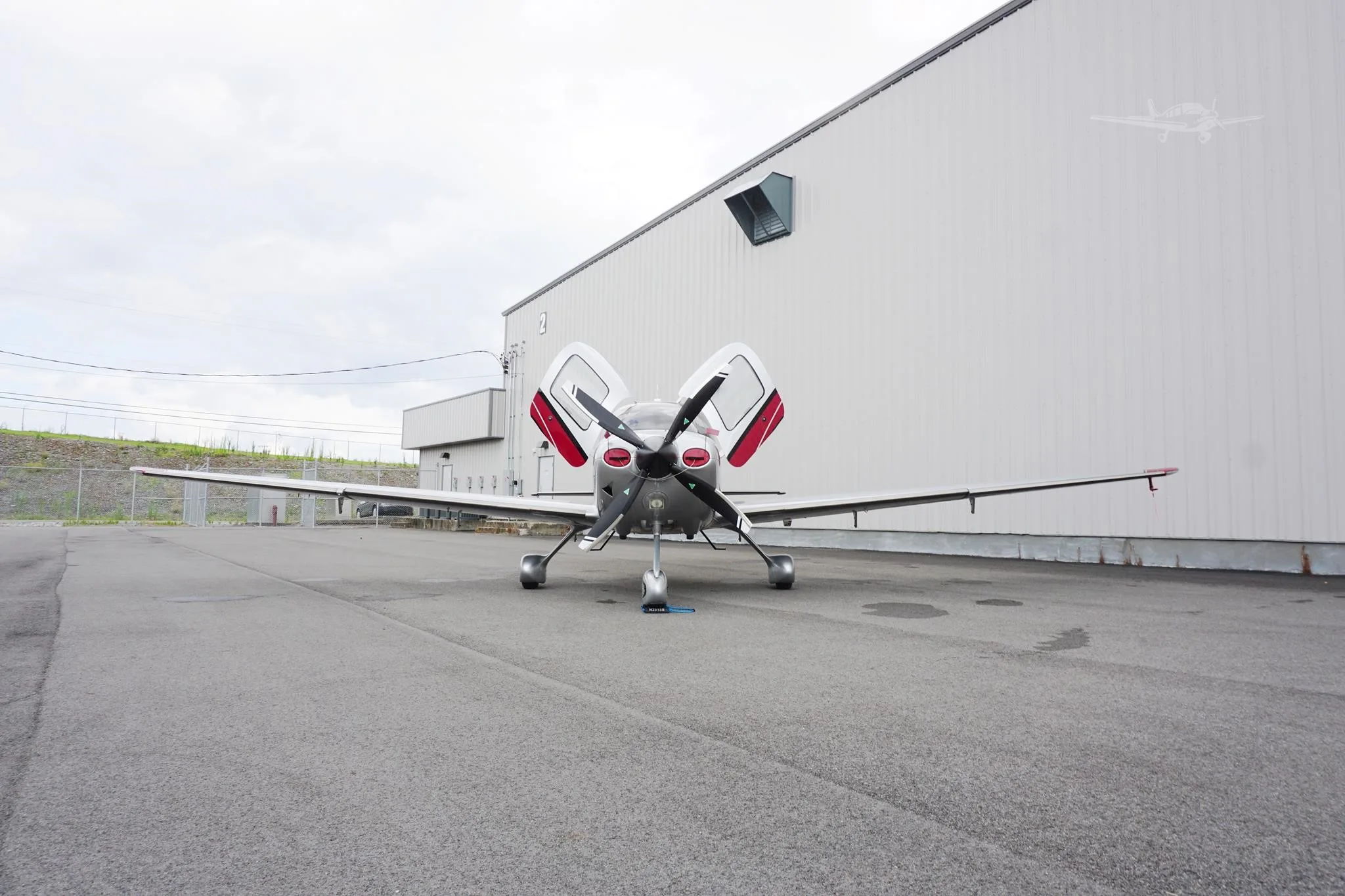 Exterior view of a 2011 CIRRUS SR22-G3 TURBO, N251SB.
