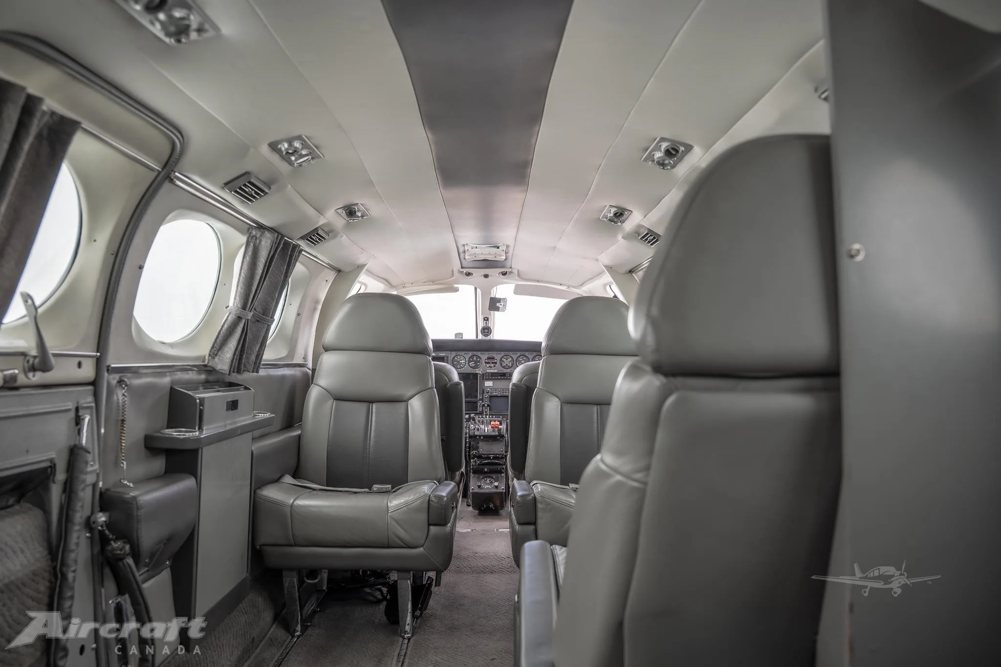 Cabin interior of a 1973 CESSNA 421B.