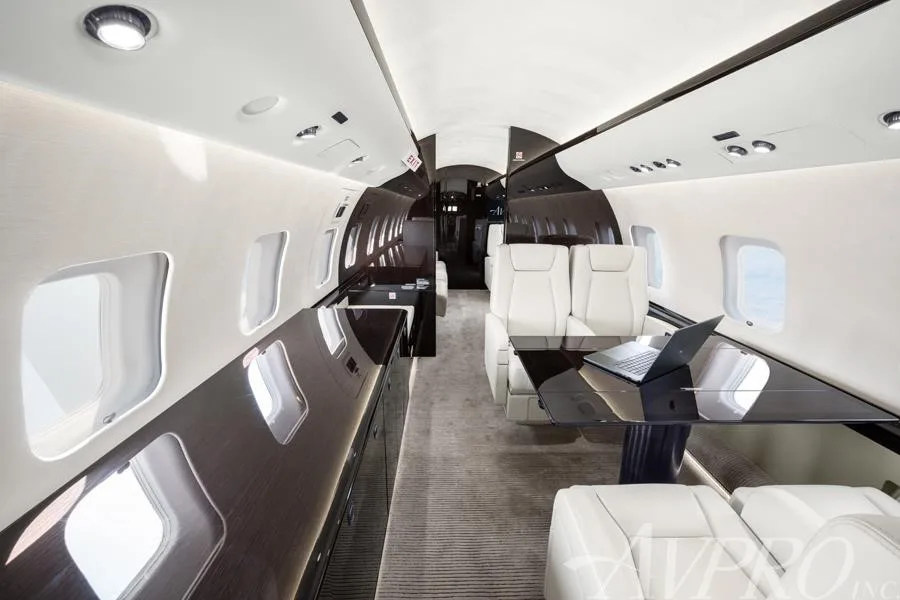 Cabin interior of a 2015 BOMBARDIER GLOBAL 6000.